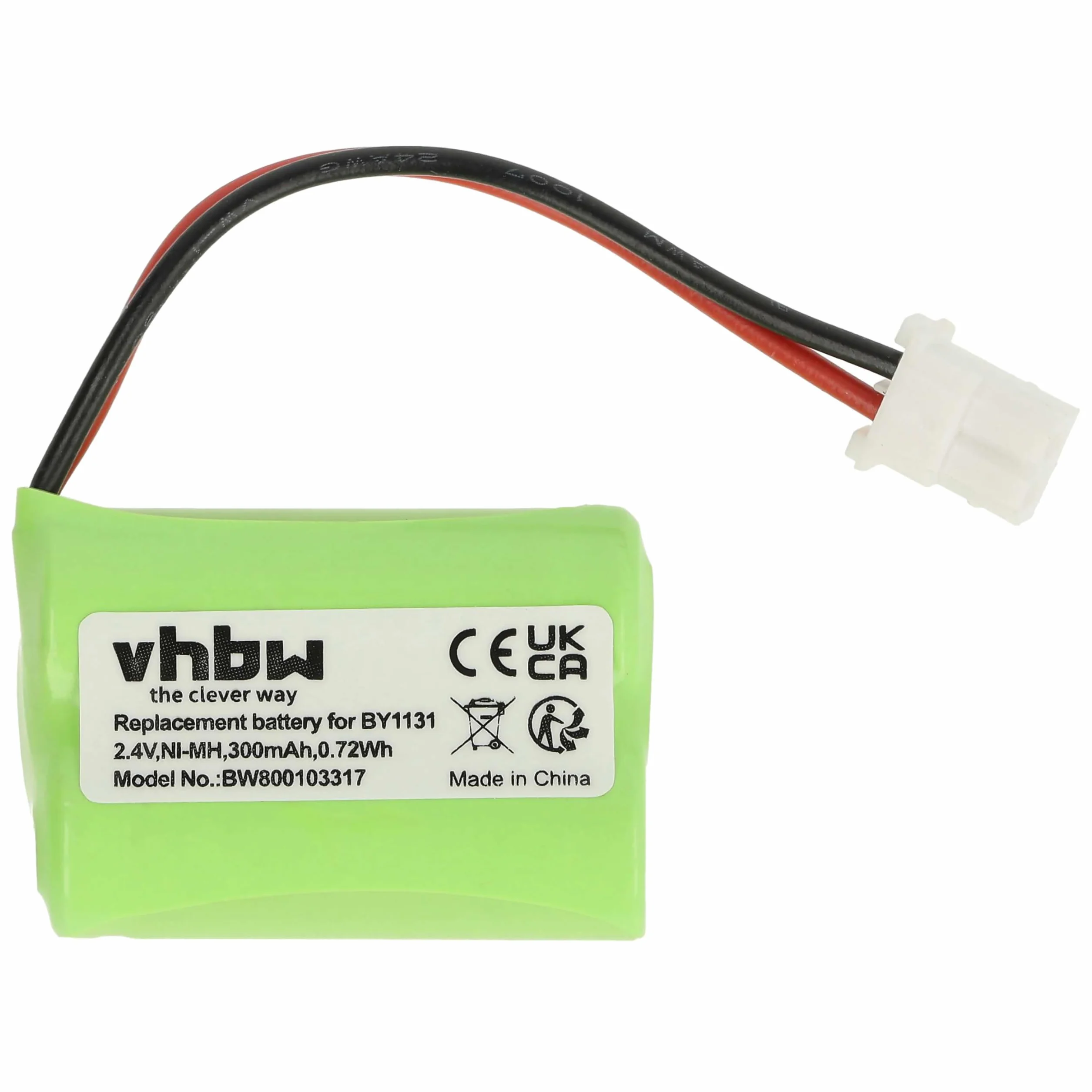 vhbw batteria compatibile con Motorola MBP16, MBP16/2 babyphone (300mAh, 2,4V, NiMH)