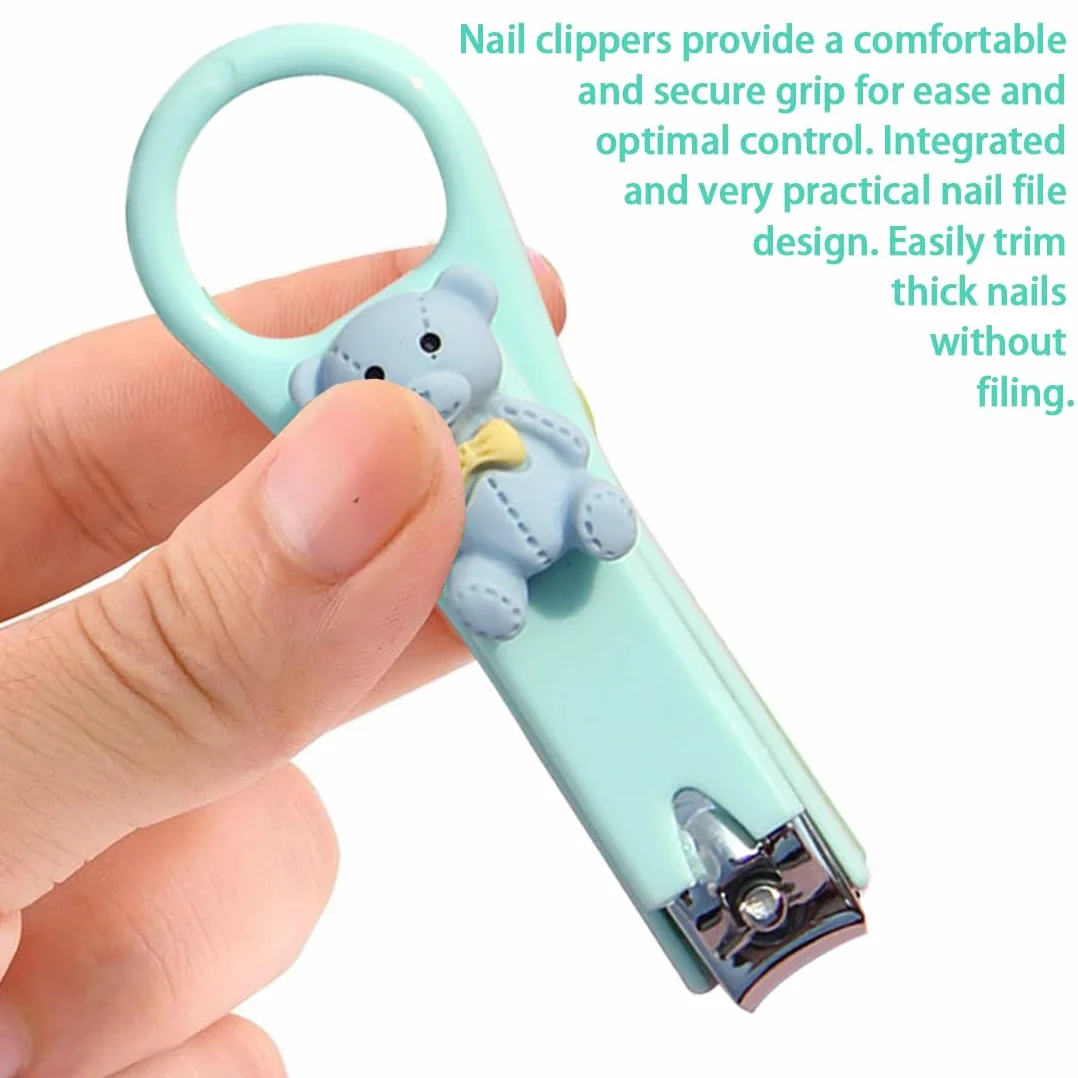 GXGM 2 Pezzi Tagliaunghie per Neonati e Bambini Tagliaunghie In Acciaio Inossidabile Di Alta Qualità Design Della Lama Curva Sharp Non Danneggia L'Armatura Cura delle Unghie e Manicure