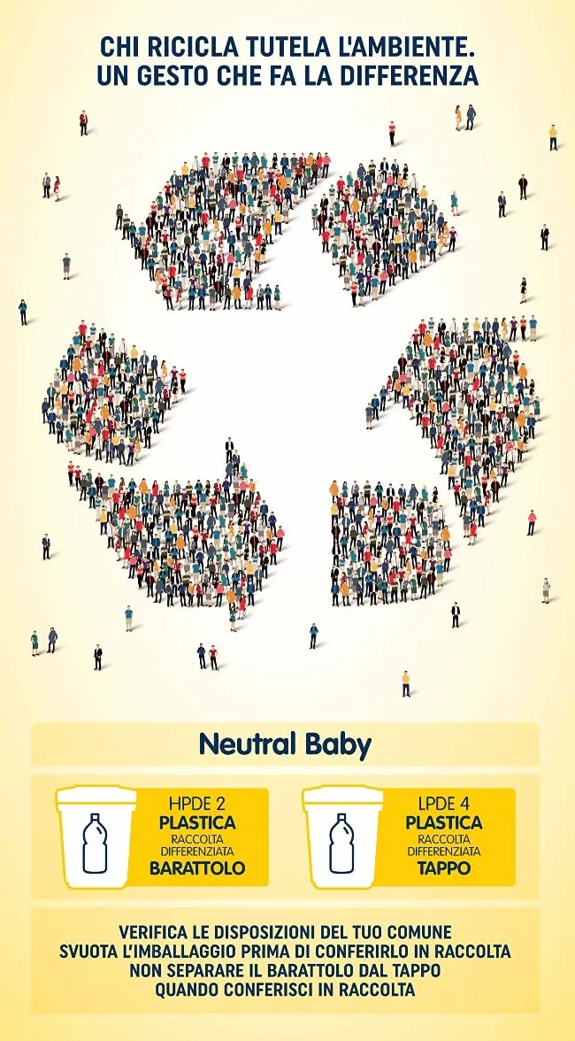 Neutral Baby è Amido di riso in polvere - per un bagnetto SOFFICE E BELLISSIMO. Per la cura e la detersione della pelle delicata e sensibile fin dalla nascita. (Rosa)