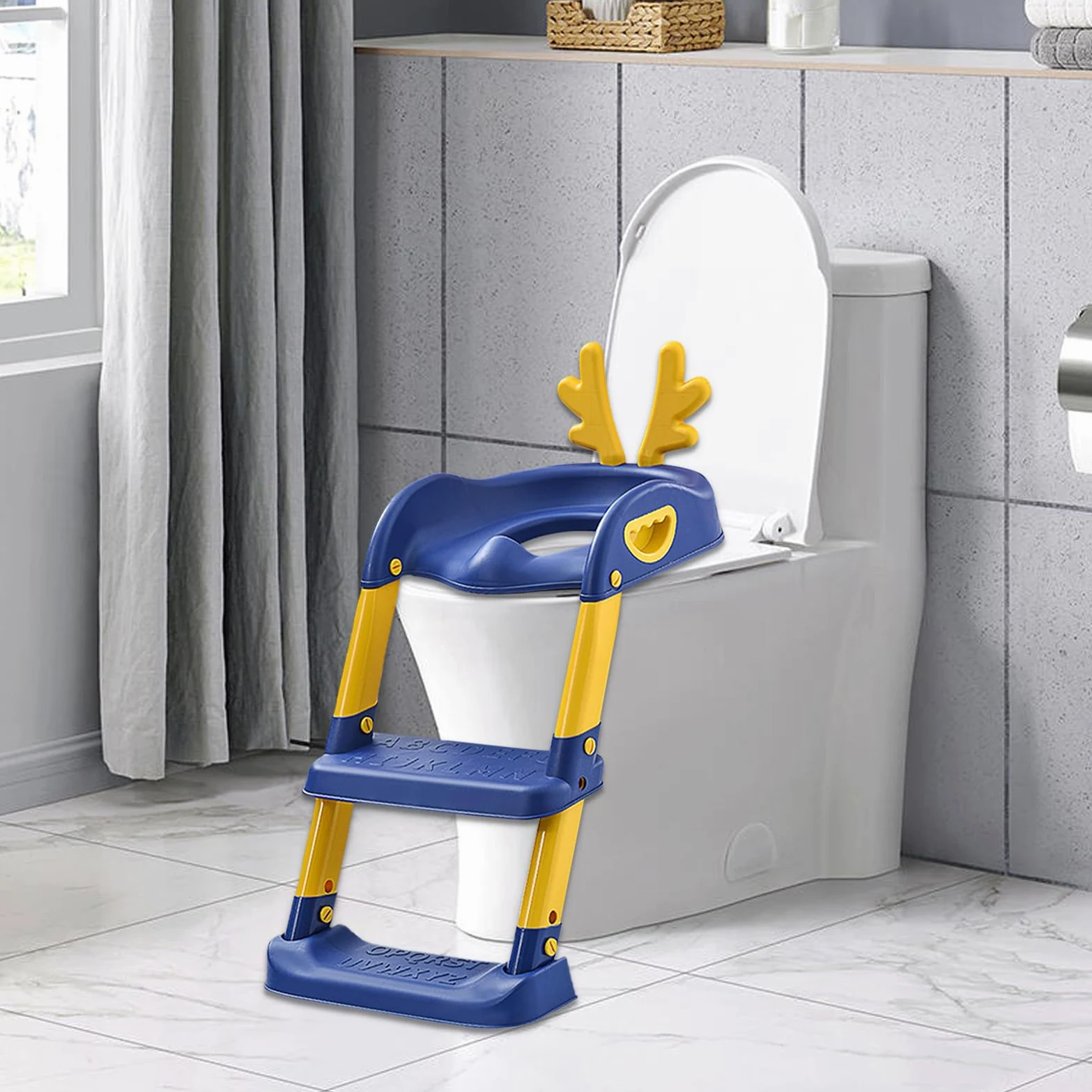 Sedile per il bagno, sedile del bagno per bambini Sedile di allenamento | per il bagno, vasino sicuro con cuscinetto anti-slip per 6 a 10 anni bambini