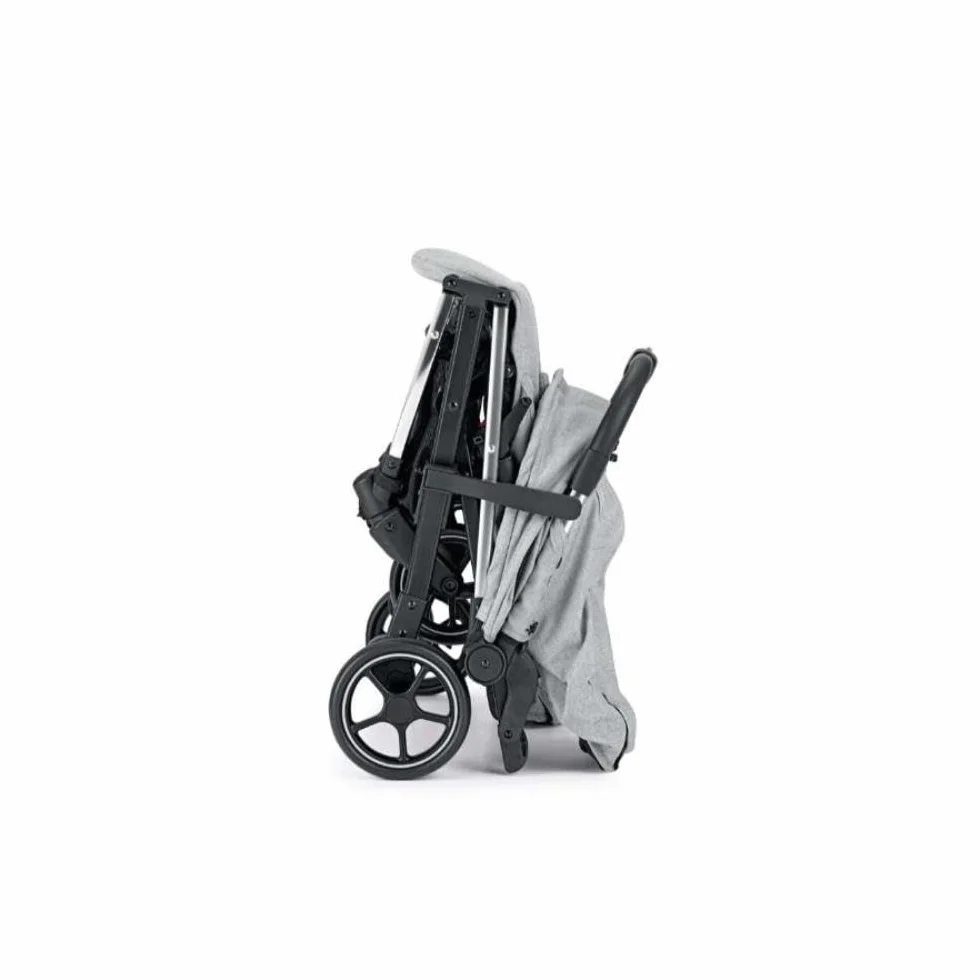ART851-210 Cam Passeggino doppio - Grigio - GEM, passeggino perfetto per gemelli e/o fratelli e sorelle di diverse età, da 0 a 4 anni (22 kg.), Pieghevole compatto, Facile da trasportare, imbracatura.