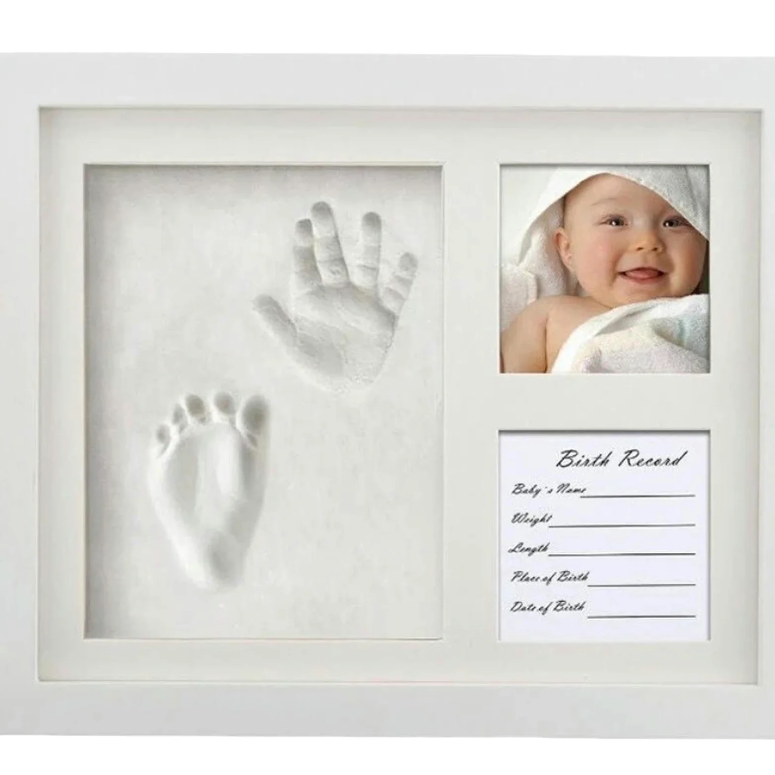 Kit di impronte di zampe di cane e mani set fai da te per la crescita del bambino, souvenir per bambini, regalo di compleanno per bambini, cornice per foto