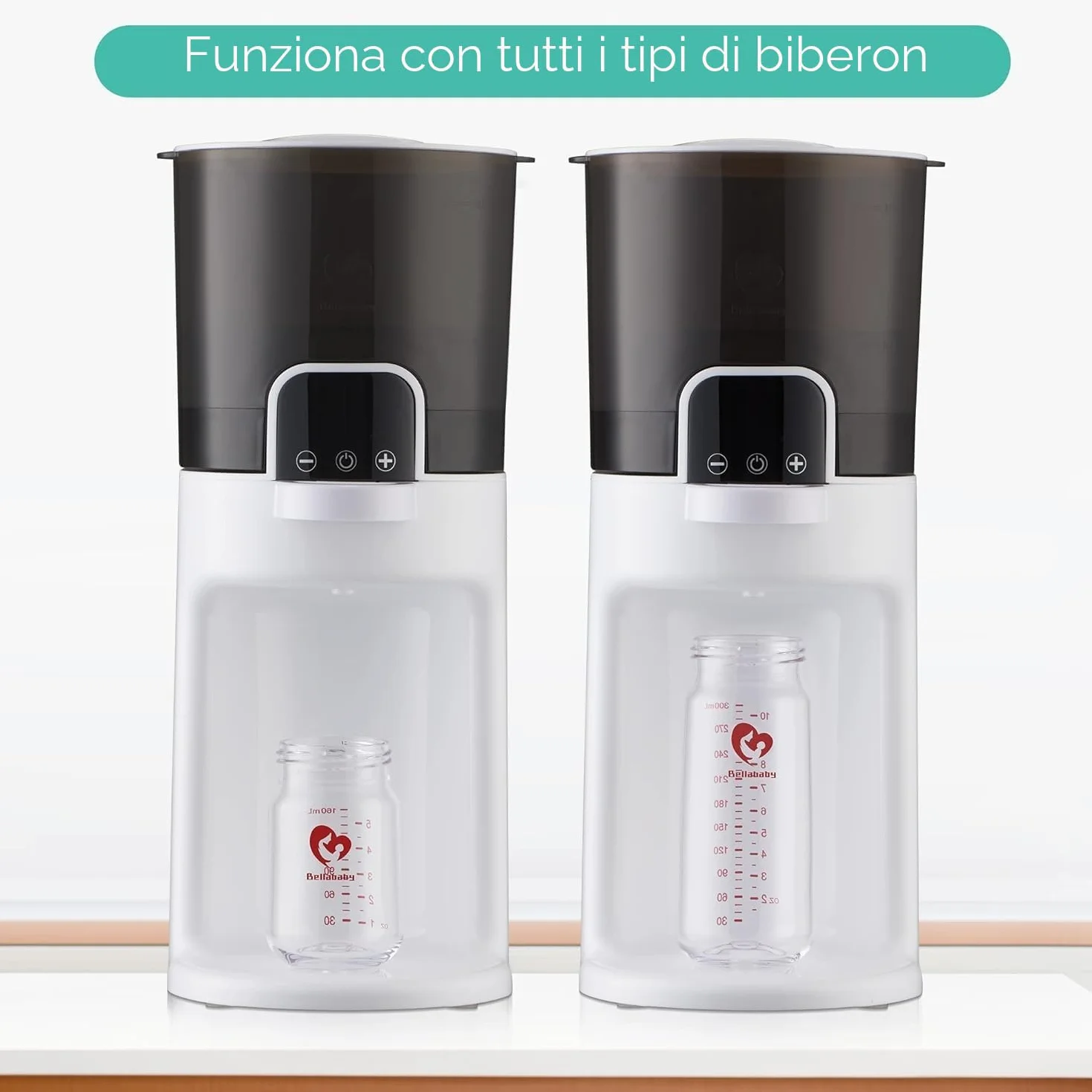 Preparazione del Biberon Scalda Biberon per Bambini Istantanei, Preparatore di Biberon Milky, 24/7 Tenere Calda e Regolabile Temperatura