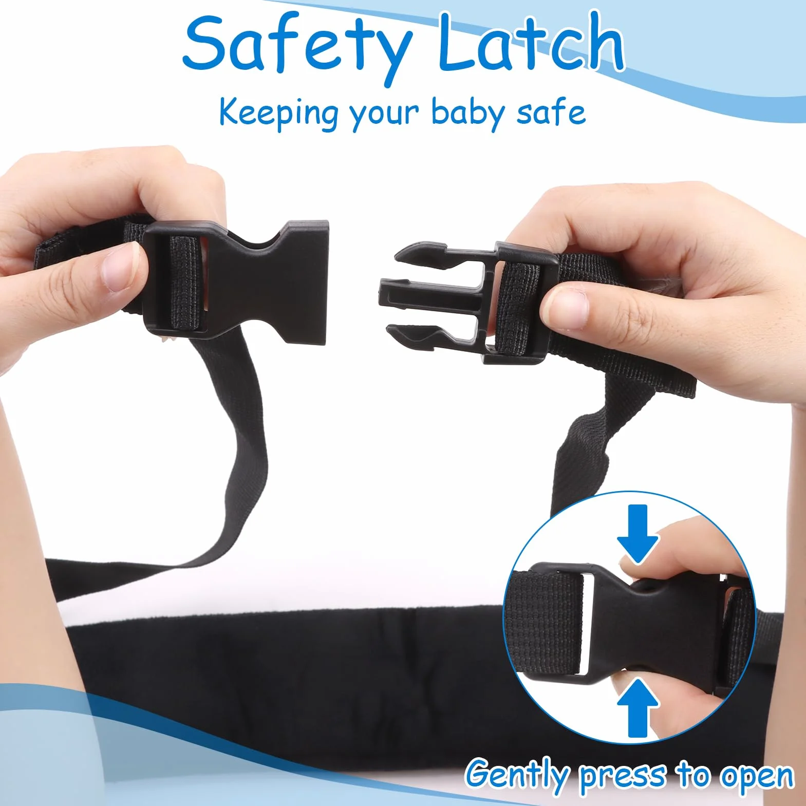 Cinture Seggiolone Pappa Universale, Cinturino Sicurezza Bambini, Cinghia Passeggino, Clip Cinghia Seggiolino, Adatto per Sdraietta Neonati, Sedie e Carrelli