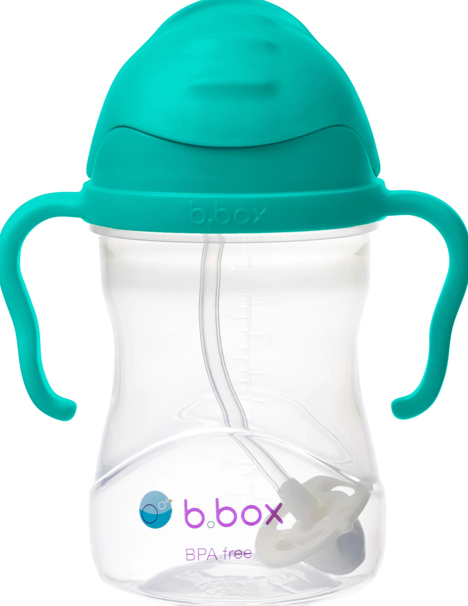 b.box Bicchiere con Cannuccia, Tazza Antigoccia per Neonati, Bicchiere a Prova di Perdite per Bambini dai 6 Mesi in su, Bottiglia per Acqua o Latte, Senza BPA, Lavabile in Lavastoviglie, 240 ml