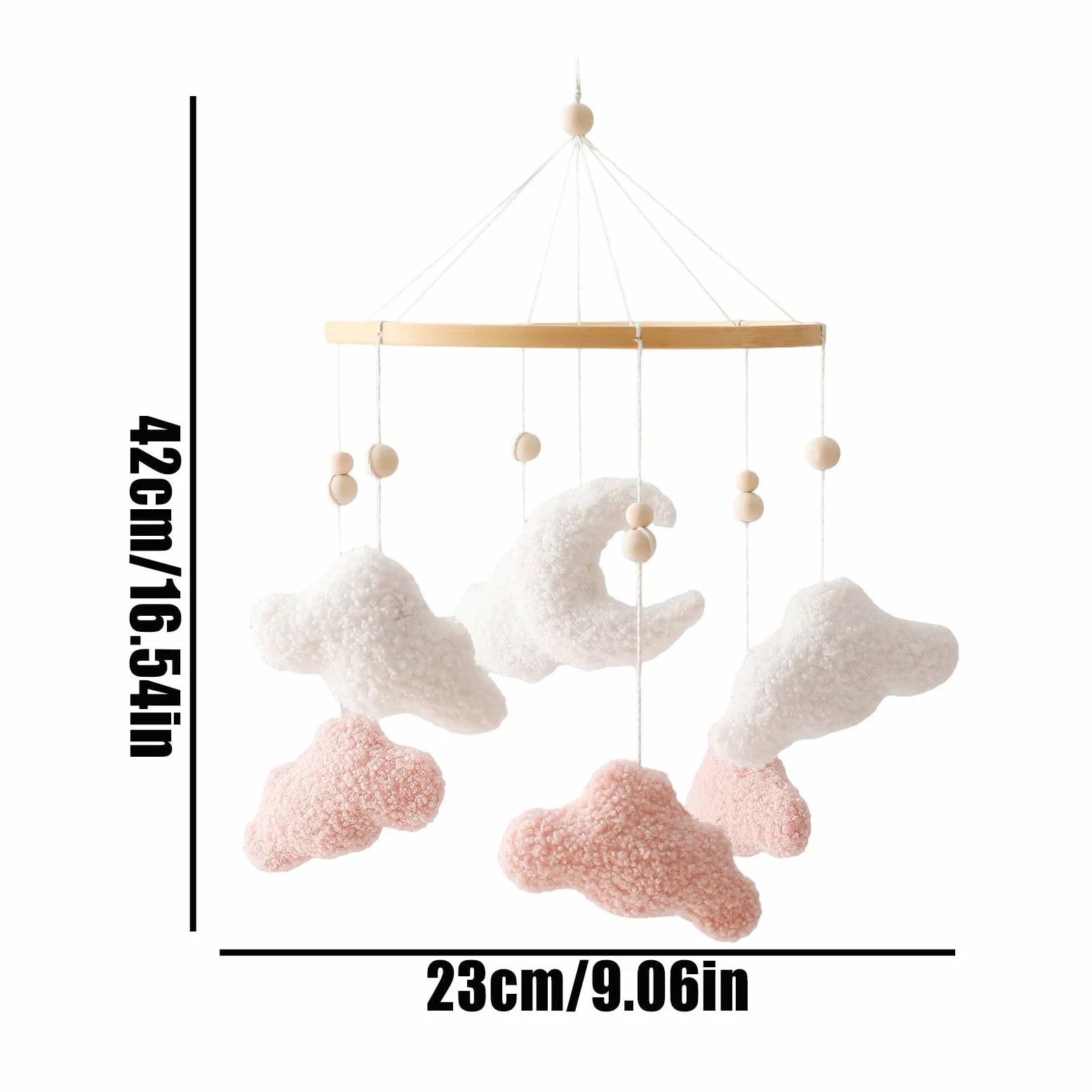 Giostrina per Culla Peluche a per arredo nursery | mobile rosa per culla per Passeggino Seggiolino Auto Camera da Camera Regalo