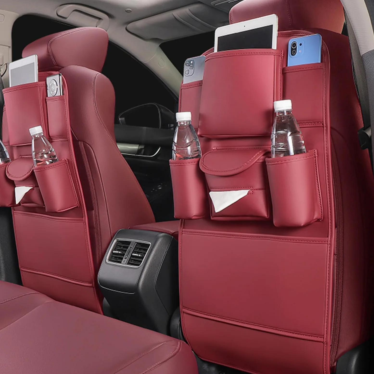 Generico Organizzatore Schienale Auto Tasca Impermeabile Archiviazione | Organizzatore da Auto per Sedile Posteriore Per Auto SUV Furgone Viaggio Camping Guida Lunga Distanza Avventura All'Aperto