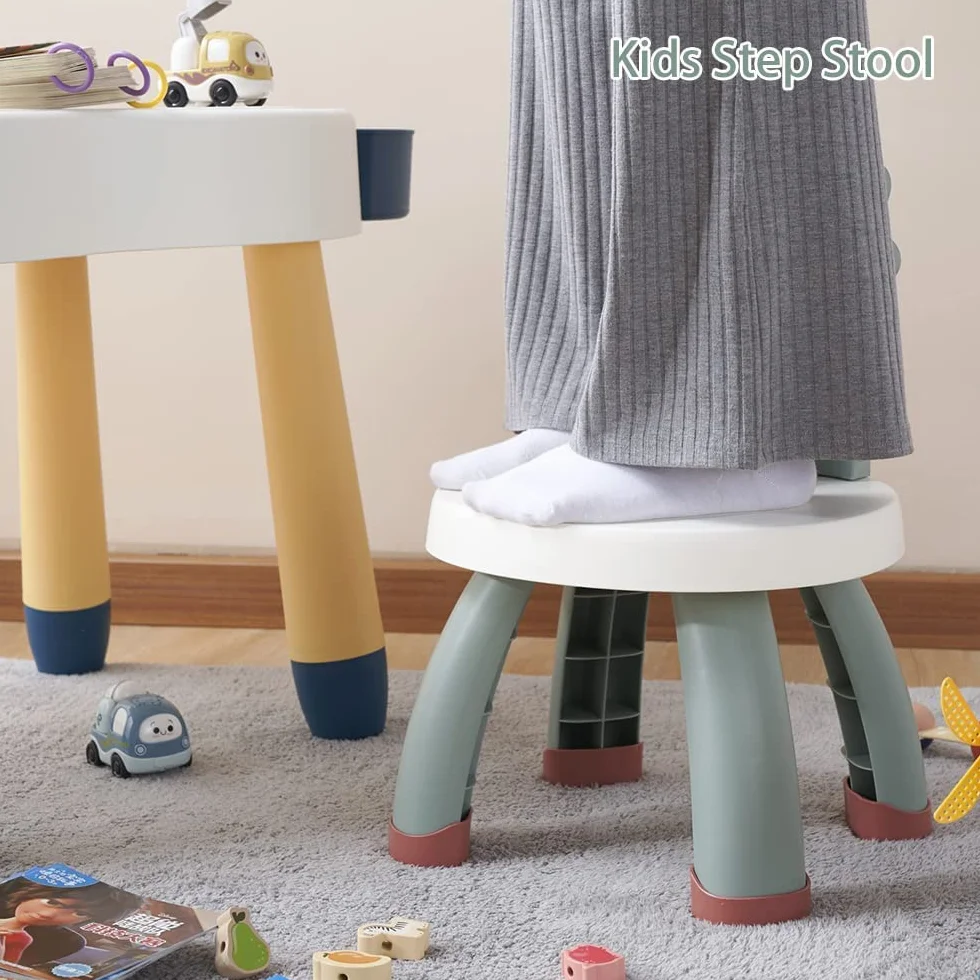 Balama Sedia per bambini, Seggiola Bambini, Seggiolina Bambini, in plastica, dinosauro, verde, altezza seduta 25,3 cm, per interni ed esterni, senza BPA, durevole e leggera