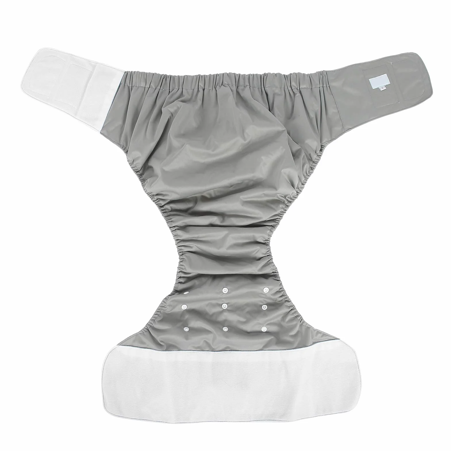 Pannolini per adulti, pantaloni per pannolini per incontinenza per adulti, articoli per l'igiene dell'incontinenza pannolino lavabili, riutilizzabili e regolabili per anziani(Grigio)