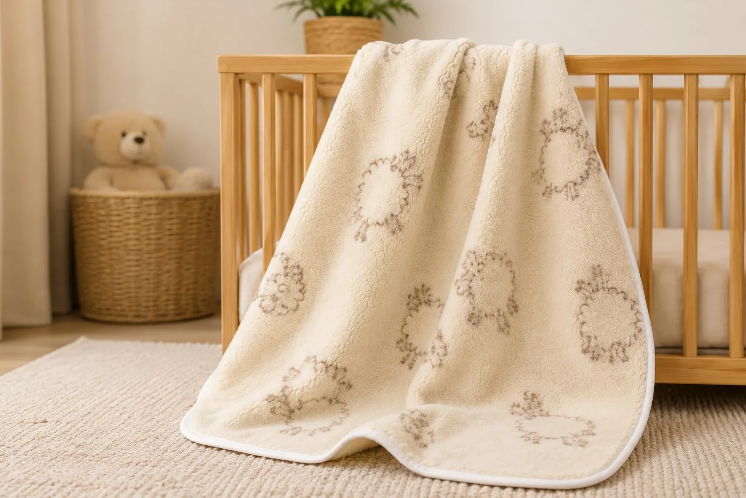 WOOLMARKED, coperta in lana merino per bambini, 140x100 cm, prodotto naturale