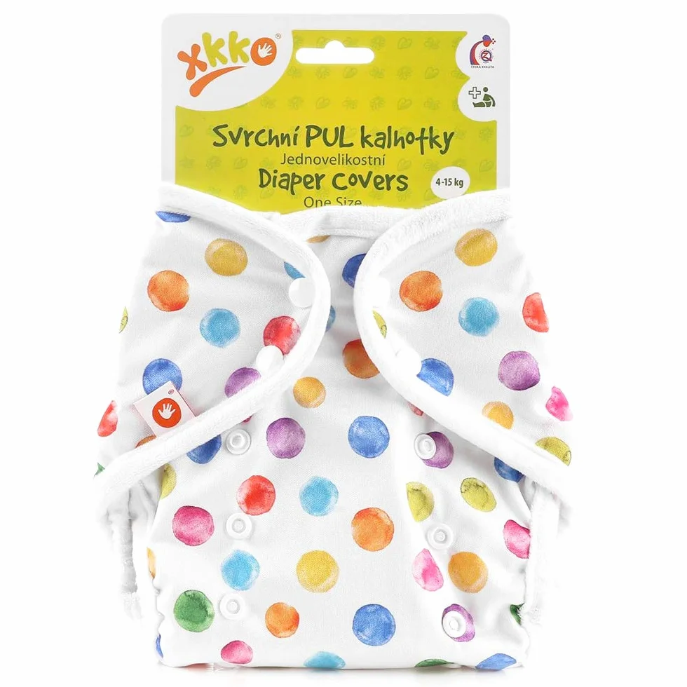 Copripannolino (PUL) – Taglia unica (4 – 15 kg) – a pois acquerello
