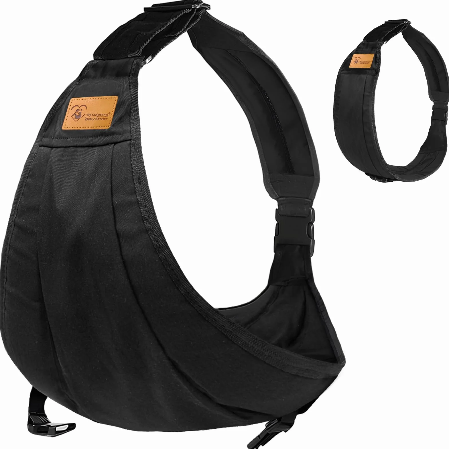 Laterale Fascia Neonato, Fascia Porta Bebe Regolabile, Fascia Neonato Ergonomico, Traspirante Marsupio Neonato 0-36 Mesi, Ergonomico Fascia