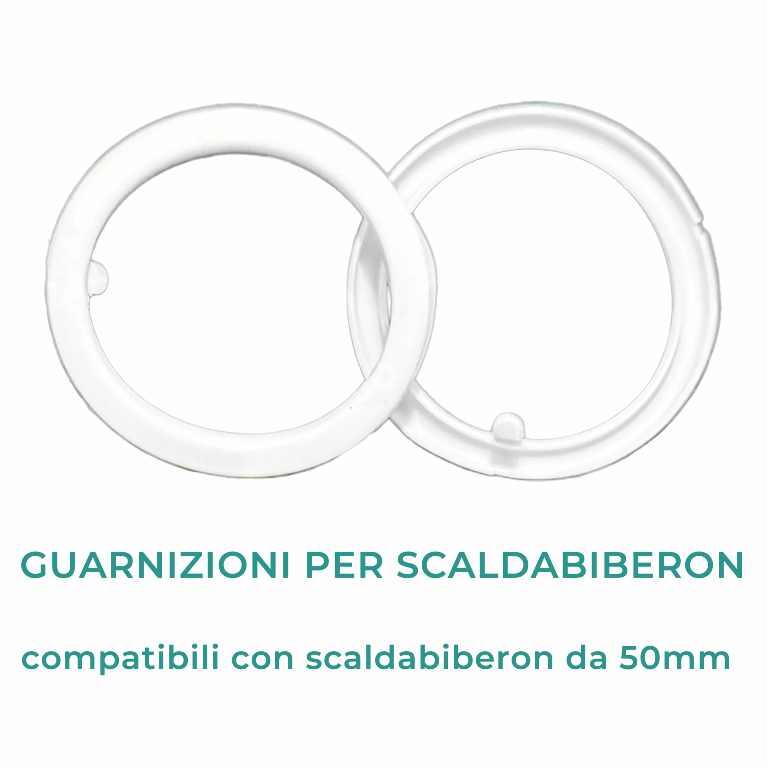 Guarnizioni per Scaldabiberon Portatile da 50 mm – 2 Pezzi in Silicone Alimentare - BPA free - Compatibile con Tutti i Migliori Brand di Scaldabiberon