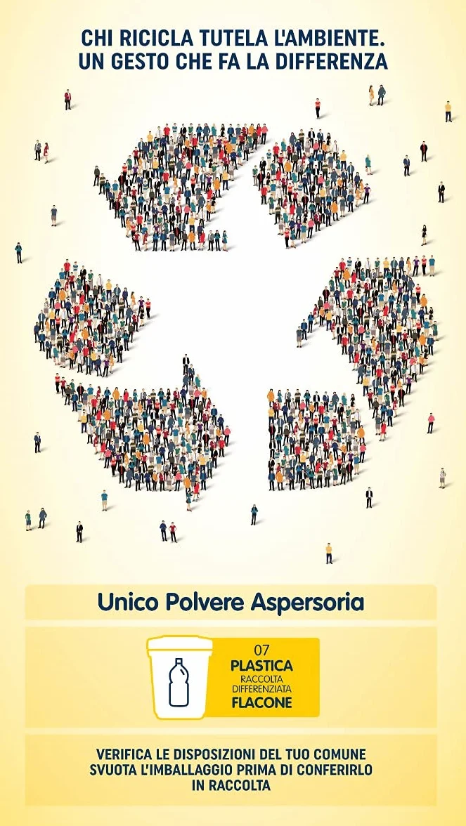 Unico Polvere Aspersoria - PER RINFRESCARE ED ASCIUGARE LA PELLE DEL BAMBINO DOPO IL BAGNETTO - Rinfrescante e lenitiva, con Latte ed Amido di Riso. 150G
