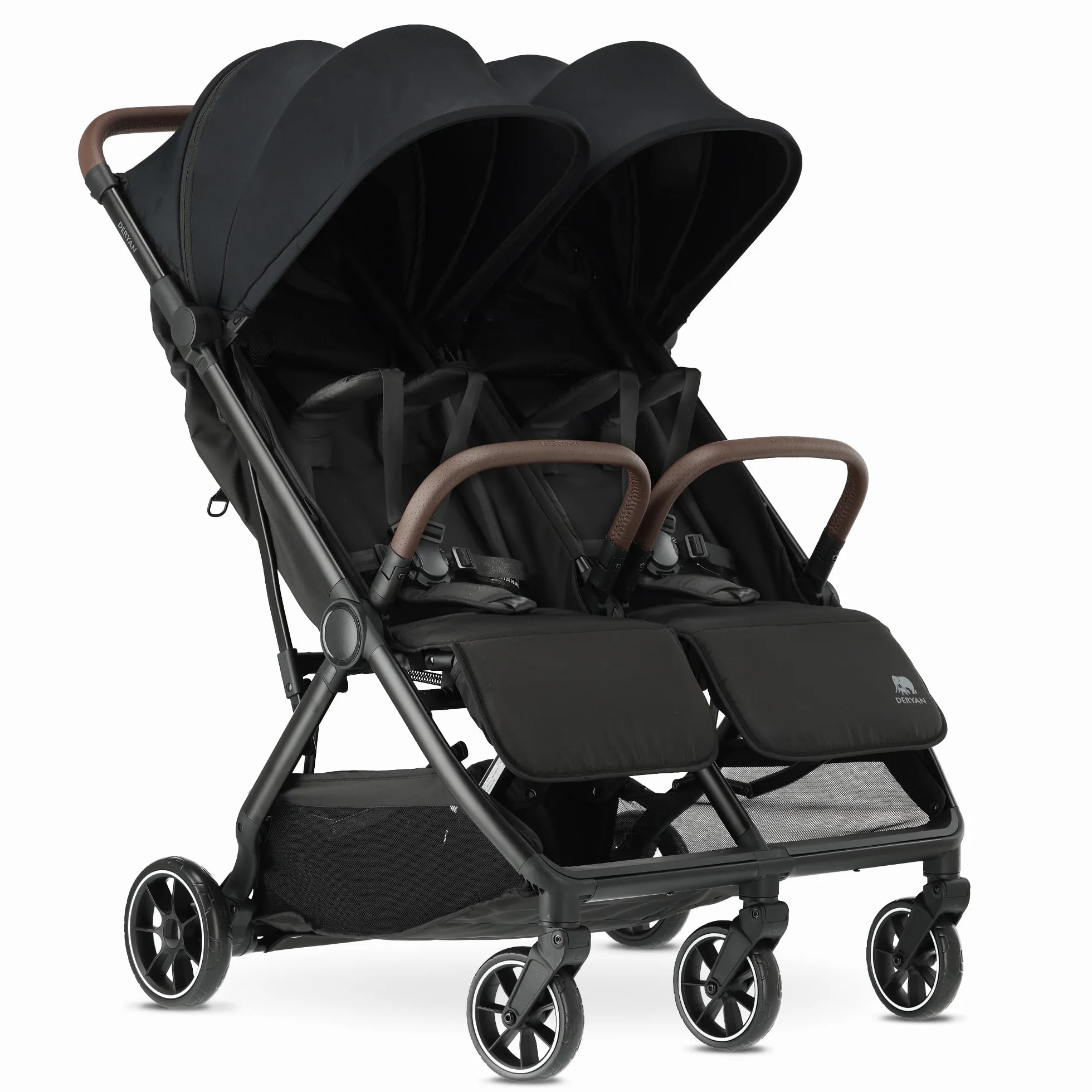 Deryan Rolo X2 XL Passeggino 2 in 1 – Passeggino piccolo pieghevole – Dalla nascita fino a 4 anni – Carrozzina per neonati con seduta porta fino a 22 kg – Passeggino pieghevole – Compatto e pieghevole