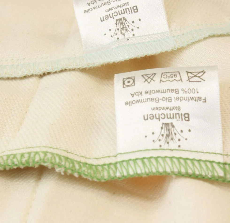 Blümchen Pannolini di stoffa Prefold 6 pezzi cotone biologico