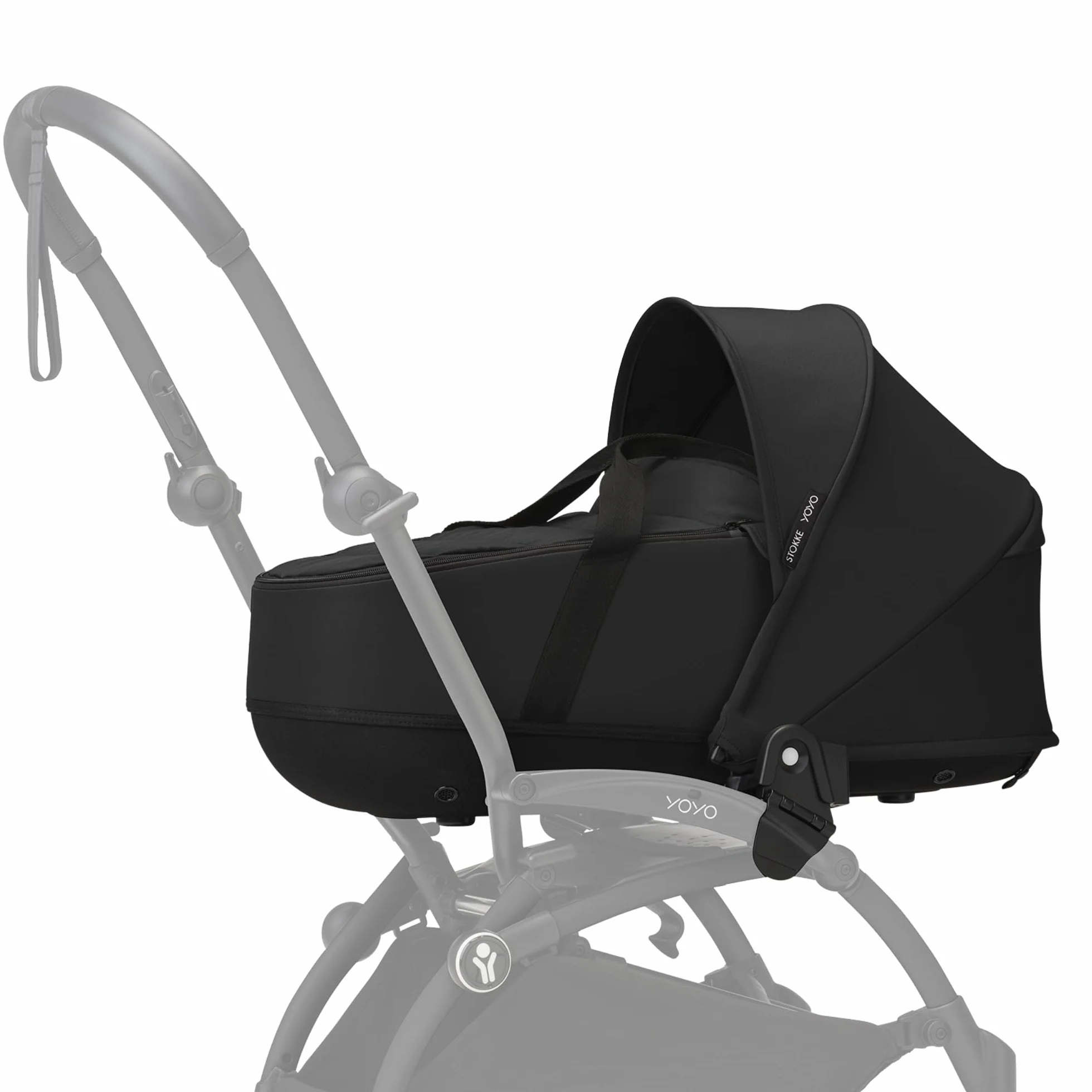 Stokke YOYO Newborn Shell, Nero - Per neonati fino a 6 mesi o fino a 9 kg - Include guscio semirigido, materasso doppio e coprigambe - Necessario telaio YOYO (venduto separatamente)