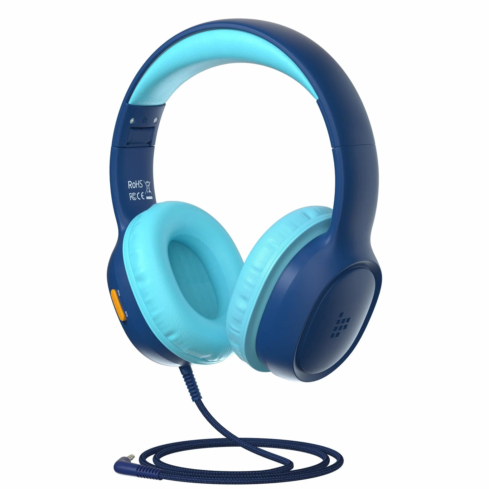 Tronsmart Cuffie Sovraurali Pieghevoli per Bambini, Volume Sicuro 85/93 dB, Suono Chiaro e Morbido, Jack da 3,5 mm per Bambini con Cavo, per Apprendimento e Intrattenimento
