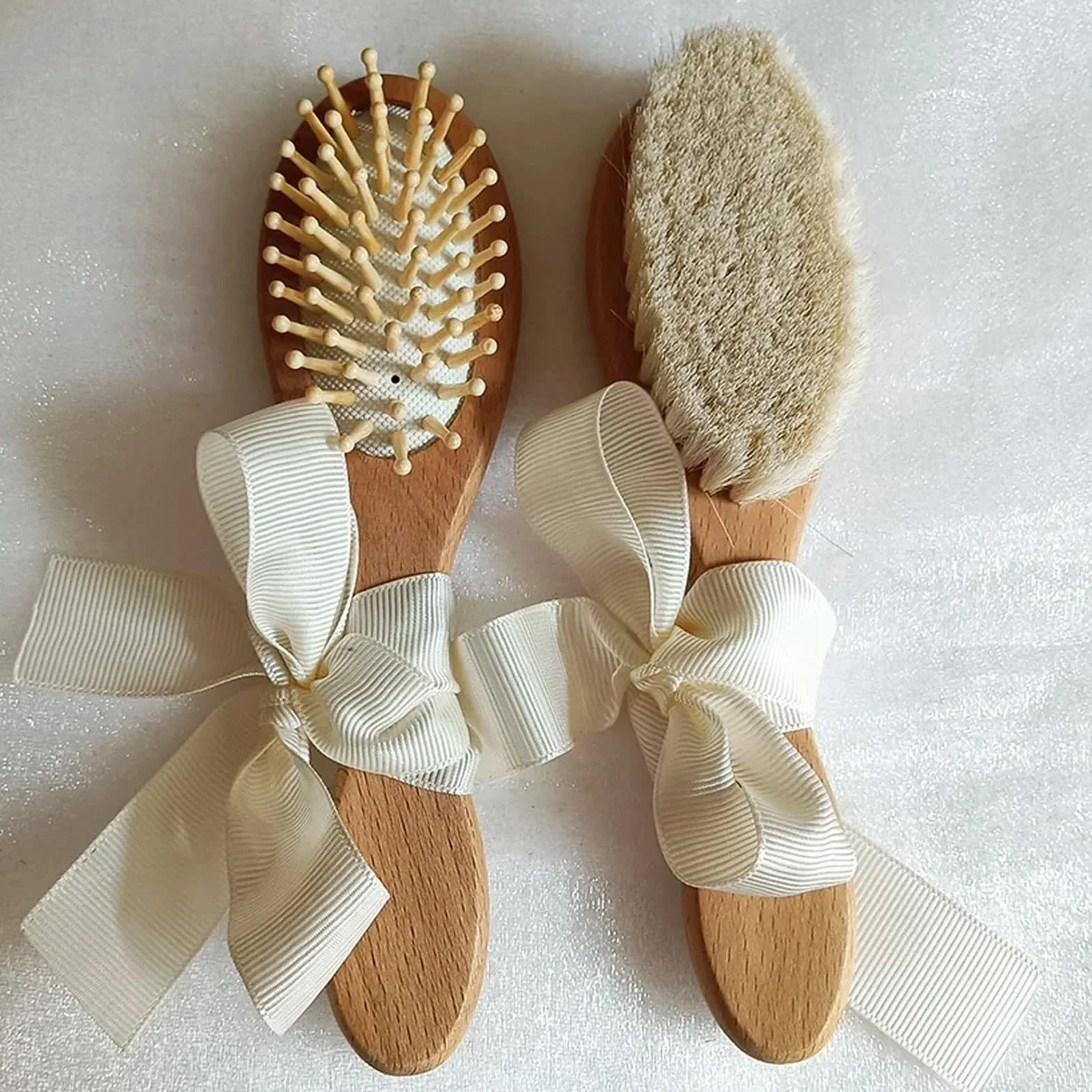 Spazzola Per Neonato Personalizzata, Regalo Di Nascita, Nome Inciso Con Legno