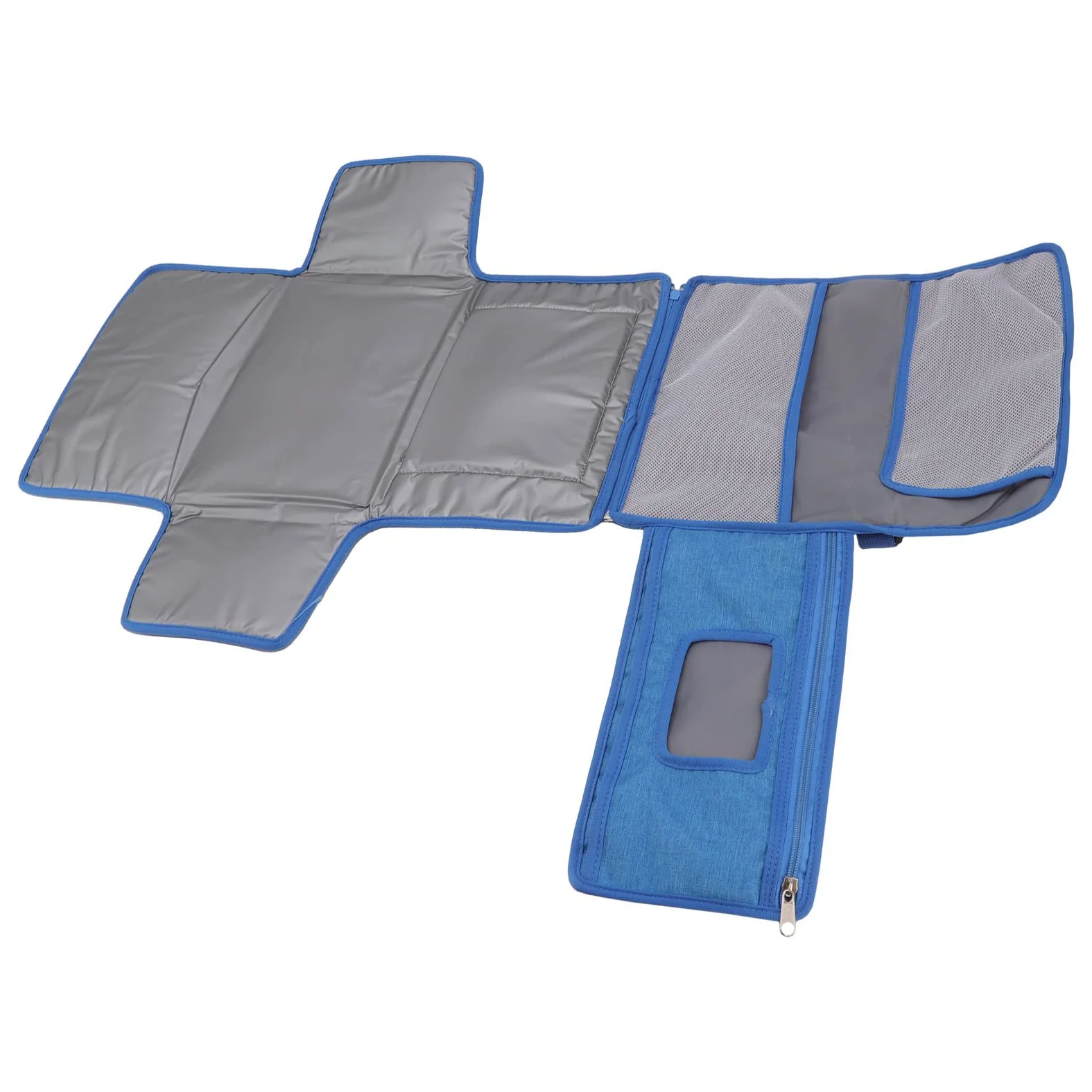 Cocoarm Fasciatoio per Neonati, Fasciatoio in Tessuto Non Tessuto, Pieghevole, Manico Staccabile, Portatile, per Pannolini da Viaggio, per Mamme, papà, Passeggino, Gite in Auto (BLUE)