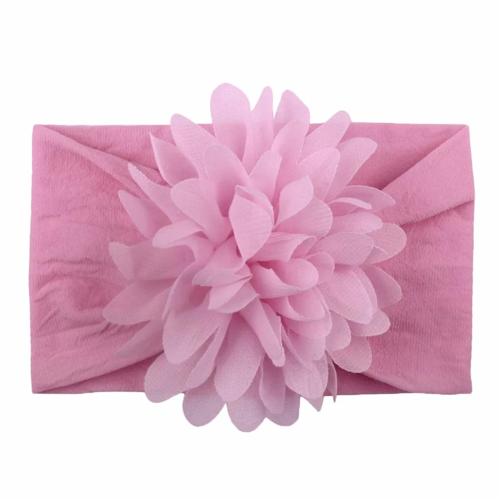10pcs neonate fasce di nylon fasce per capelli fiore elastico turbante accessori per capelli per neonati bambini neonati