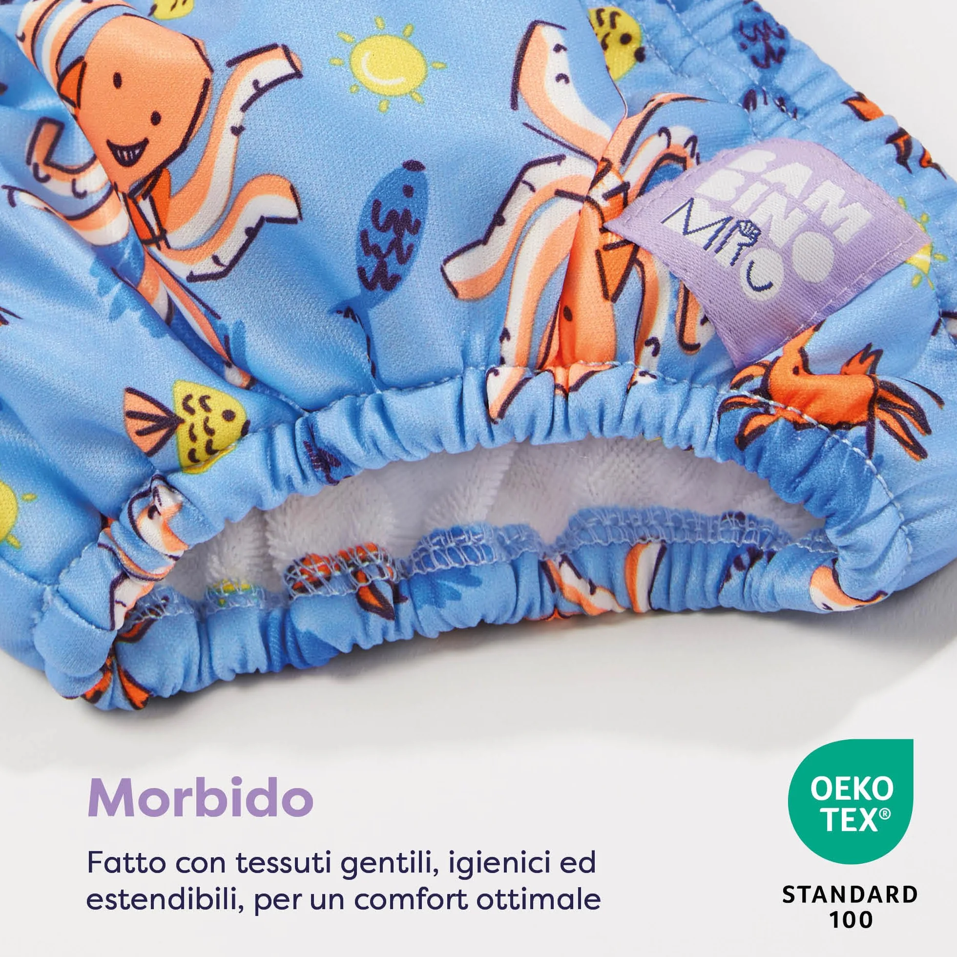 Bambino Mio, Costumino Contenitivo, A Prova di Perdite, Stiloso e Leggero, Tropicale, Confezione da 3, Piccolo (0-6 Mesi)