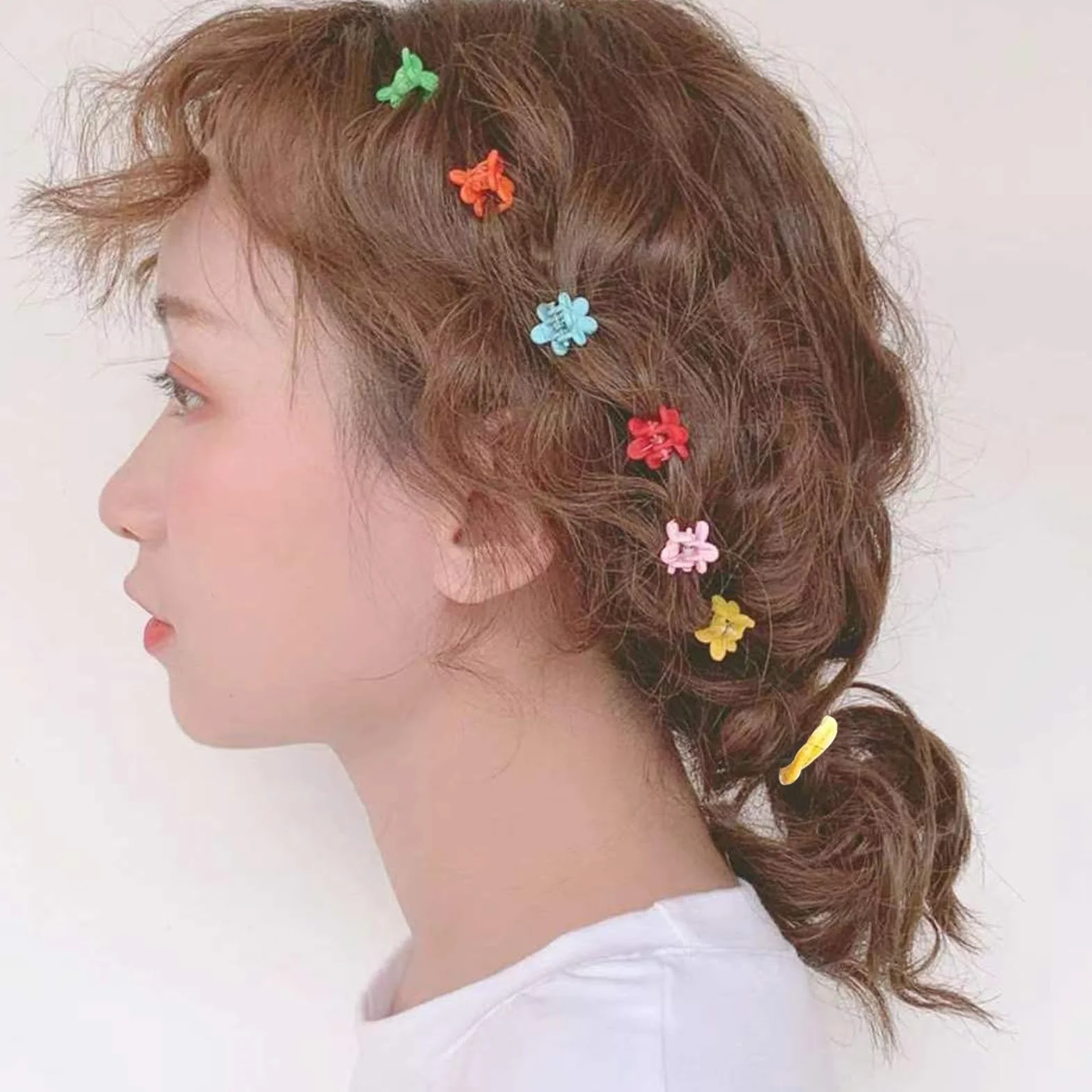 1 scatola di elastici per capelli per ragazze, code di cavallo per ragazze e neonate