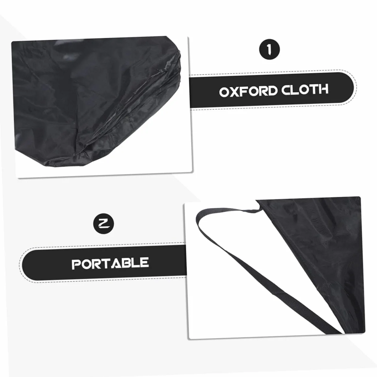 Borsa per Passeggino da Viaggio per Aereo 2 Pezzi in Oxford Nero | Sacche da Viaggio, Protezione Contro Graffi e Danni, Comoda da Riporre e Trasportare