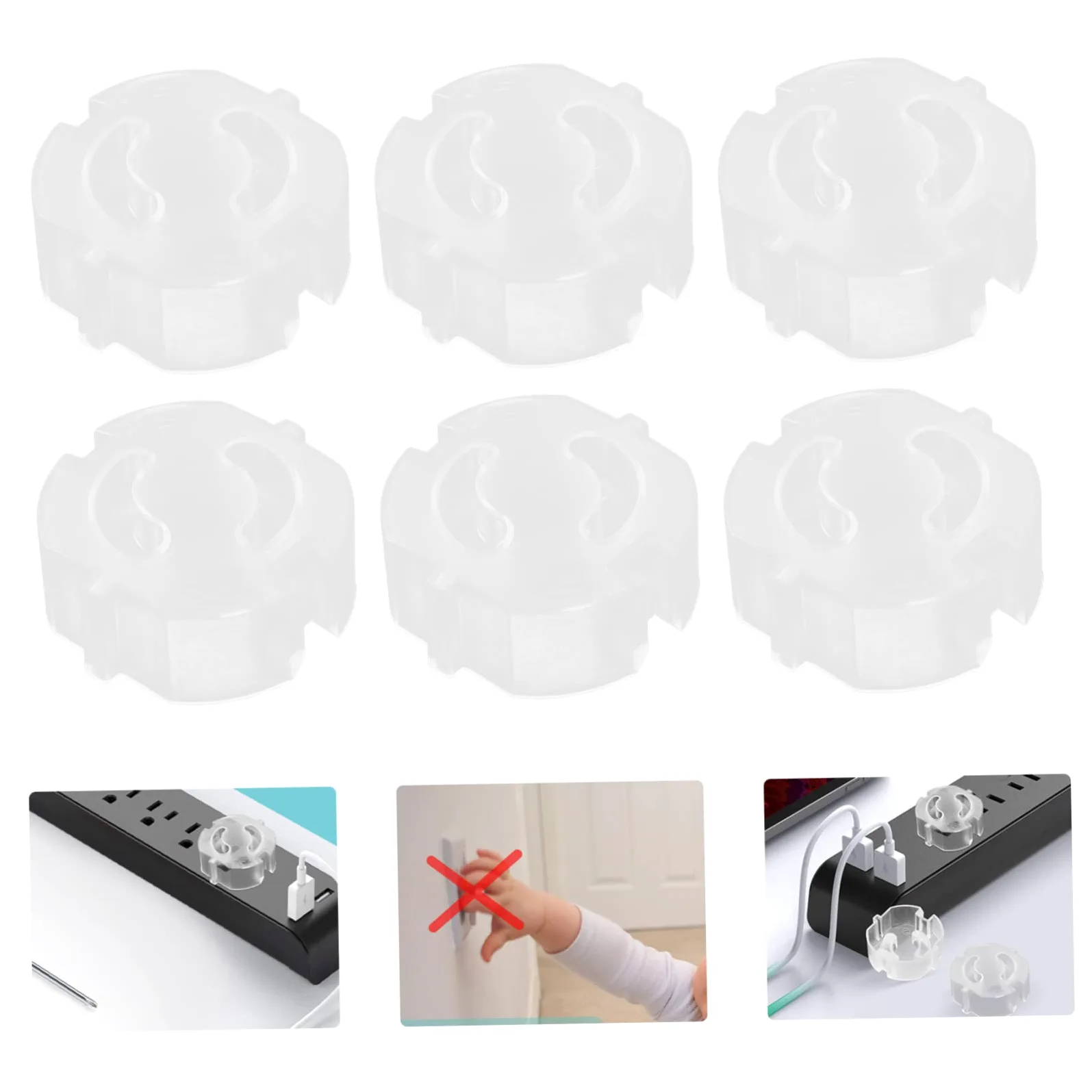 TOYANDONA 100pezzi Copripresa Sicurezza Per Ragazzo Ragazza Trasparenti Coprire Sicuro Per Prese Elettriche Design Anti-apertura Materiale Premium Protezione Per Ragazzo Ragazza e