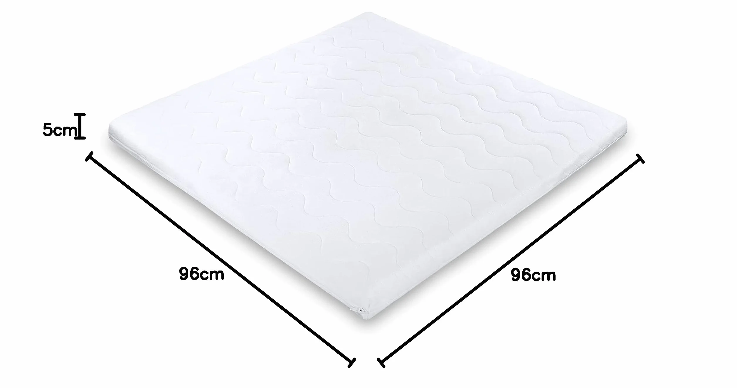 Materasso per box neonato quadrato 100x100 cm - recinto per bambini materasso box materassino in schiuma per bambini materassino da gioco Oeko-Tex 100 x 100