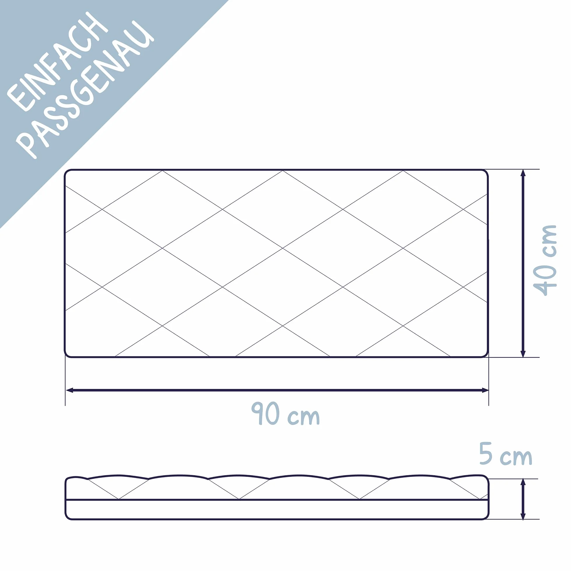 Zöllner - Materasso Dr. Lübbe Air Plus per culla, 90 x 40 cm