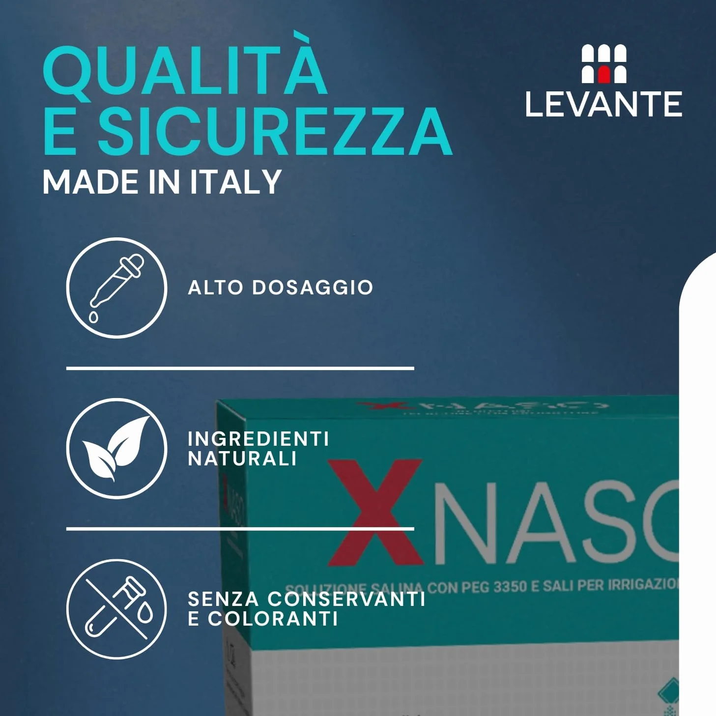 XNASO Lavaggio Nasale Adulti e Bambini 240ml+30 Bustine Soluzione Salina con PEG 3350 e Sali Minerali Irrigatore Nasale con Flacone Riutilizzabile Pulizia Naso Adulti e Lavaggi Nasali Bambini