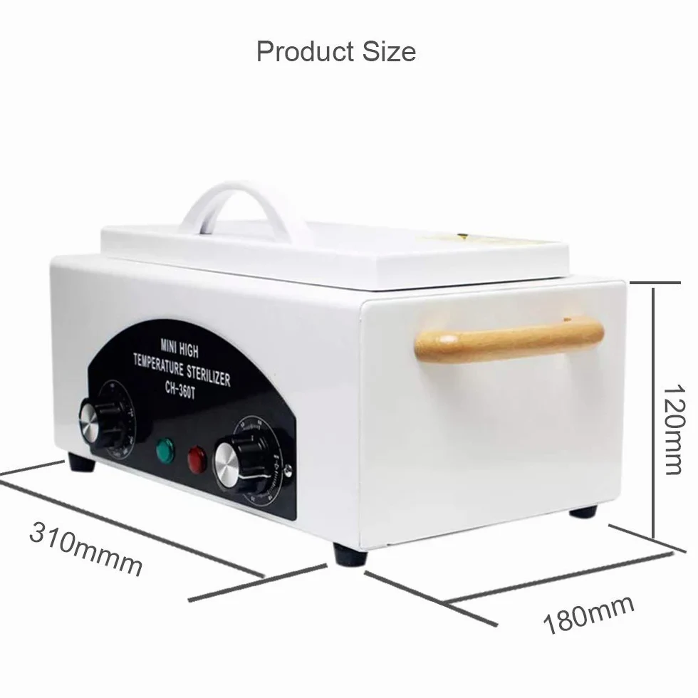 ele ELEOPTION Mini Alta temperatura Sterilizzatore Portatile Governo di disinfezione UV con Timing intelligente, per manicure Asciugamano per forbici Necessità quotidiane