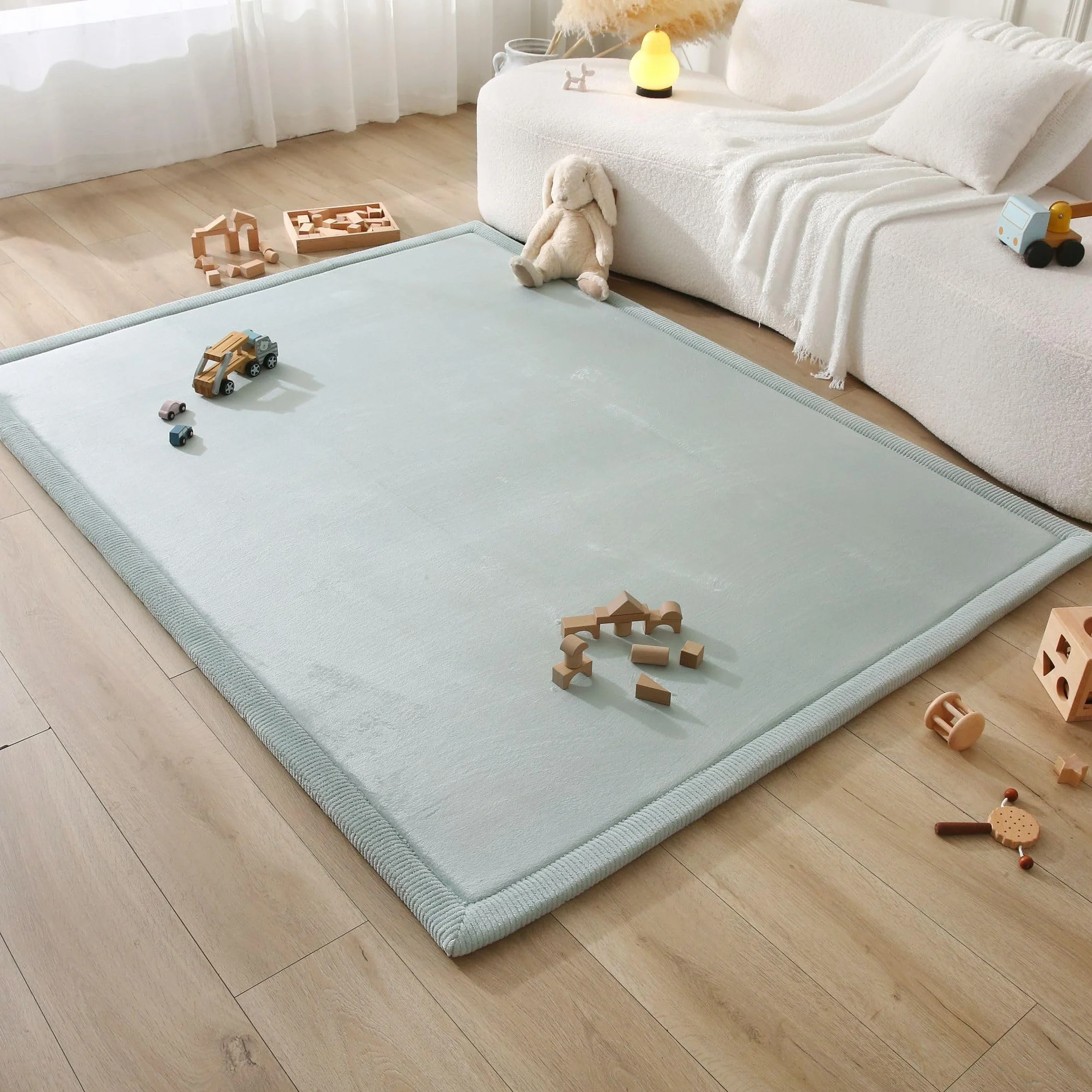 Hakuna Matte Tappeto e Neonato Tappeto Morbido per Bambini con Memory Foam – Tatami – Verde 200x150x2,5cm