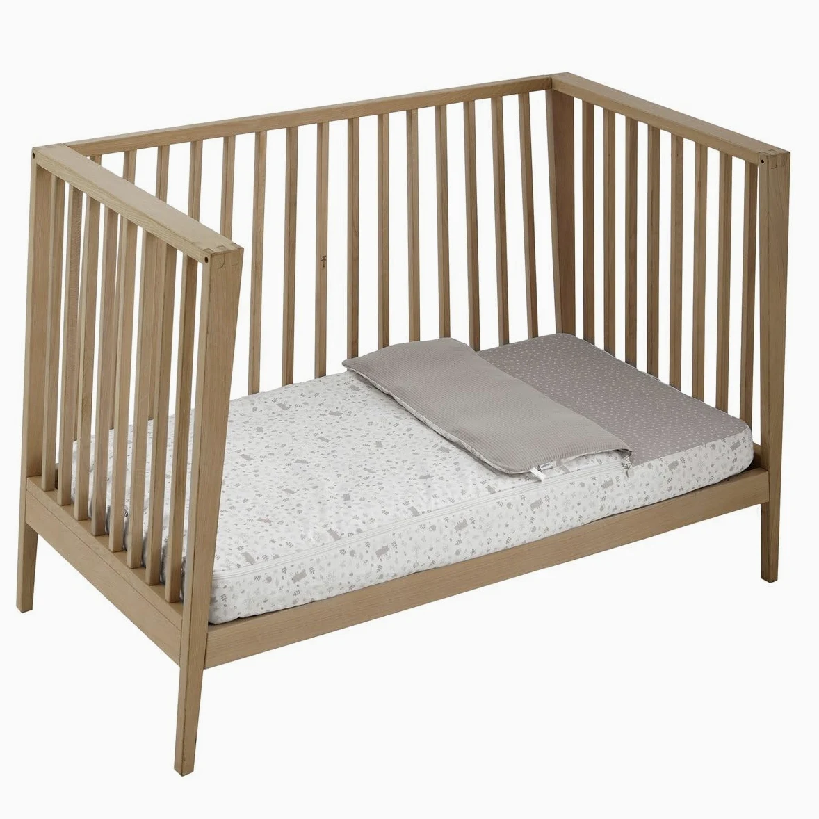 Cambrass Sacco per culla invernale estivo, 60 x 120 cm, sfoderabile, abete beige