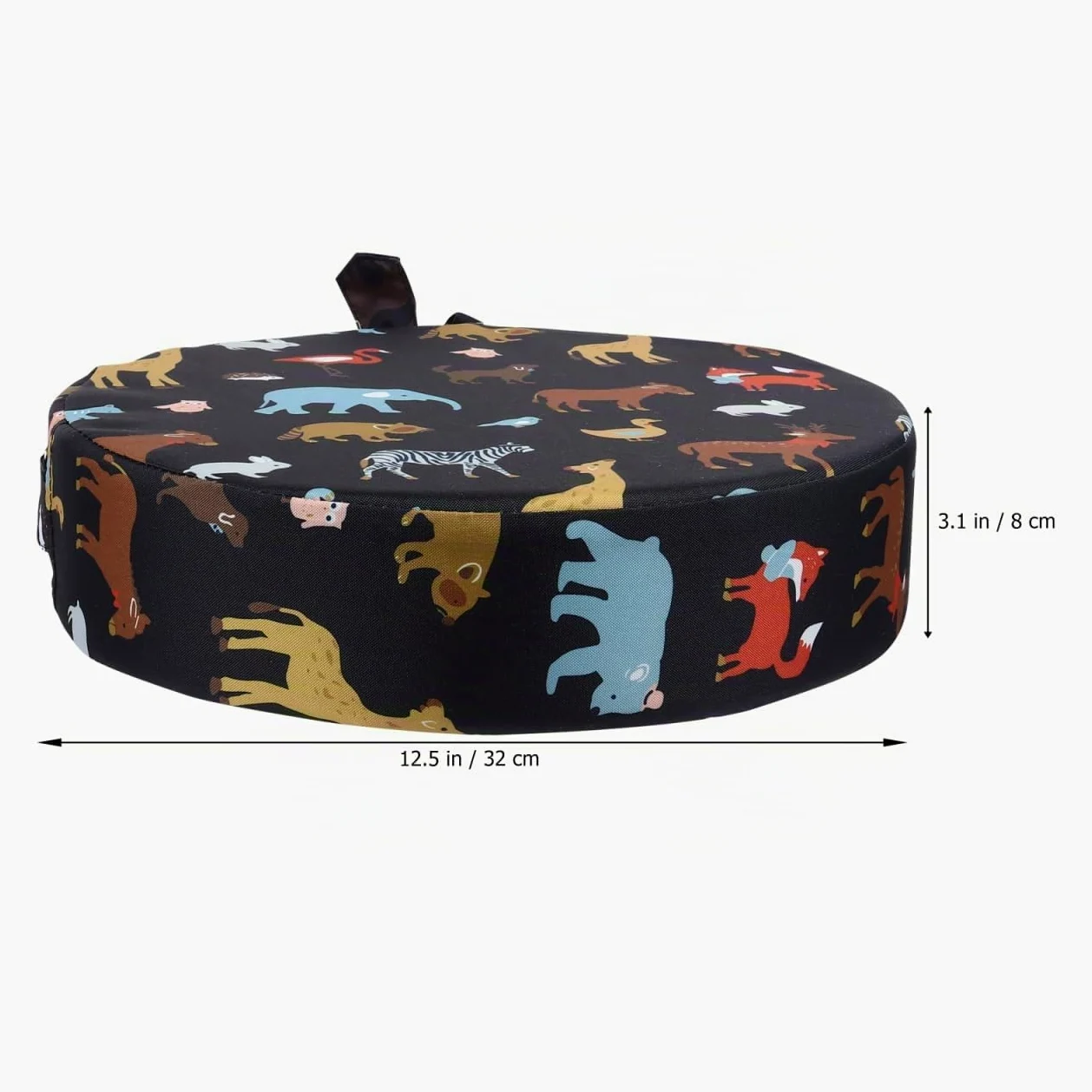Toddmomy Alzasedia Bambini Rotondo Cuscino Rialzato Per Sedia Da Pranzo Con Imbottitura in Spugna Alta Densità Antiscivolo Facile Da Pulire Per Seggioloni Bambini 12.6X12.6X3.1 Pollici