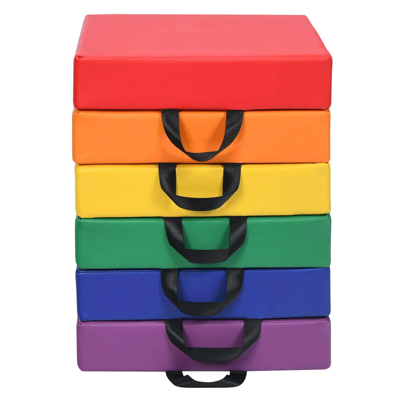 COSTWAY Tappeto per Bambini 6 Pezzi, Tappeto da Terra Cuscino Yoga Meditazione, per Camera da Letto e Salotto, Moderno 38x38x8cm