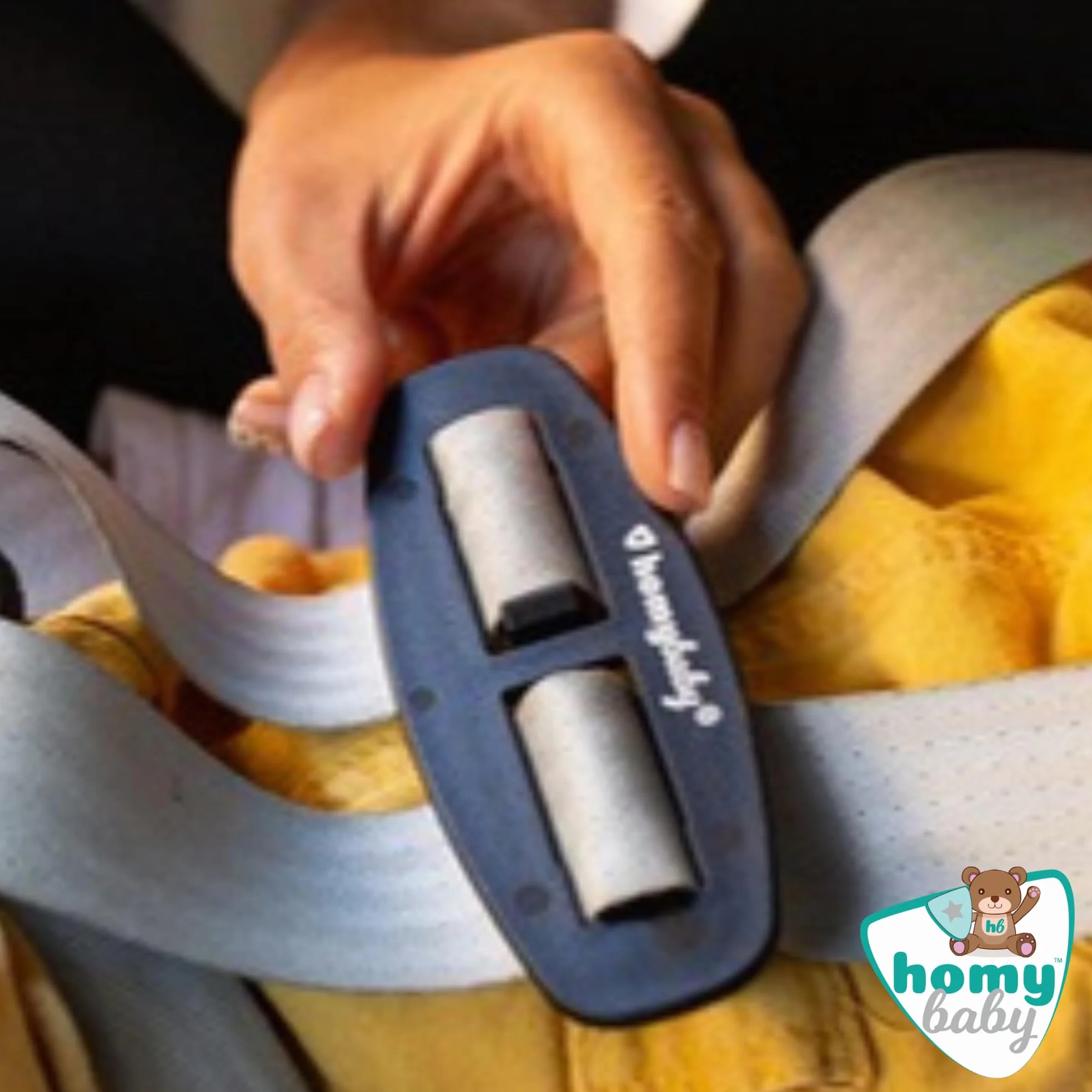 HOMYBABY® Fibbia di Sicurezza per Bambini – Clip Antisfuggimento per Imbracatura – Ferma Bretelle per Seggiolone e Passeggino – Impedisce al Bambino di Sfilarsi