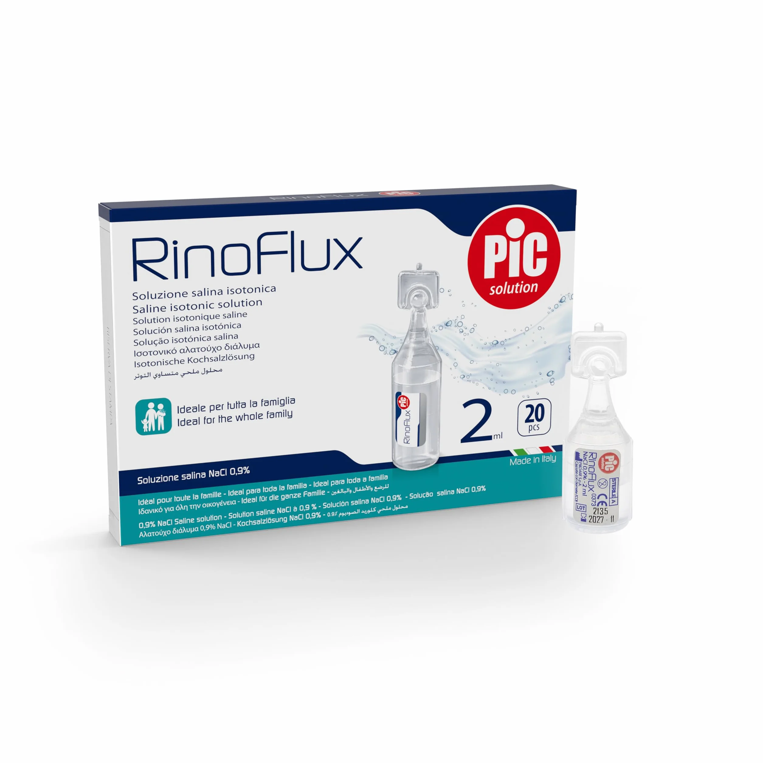 Pic Solution Rinoflux Soluzione Fisiologica 2 ml - 20 unità