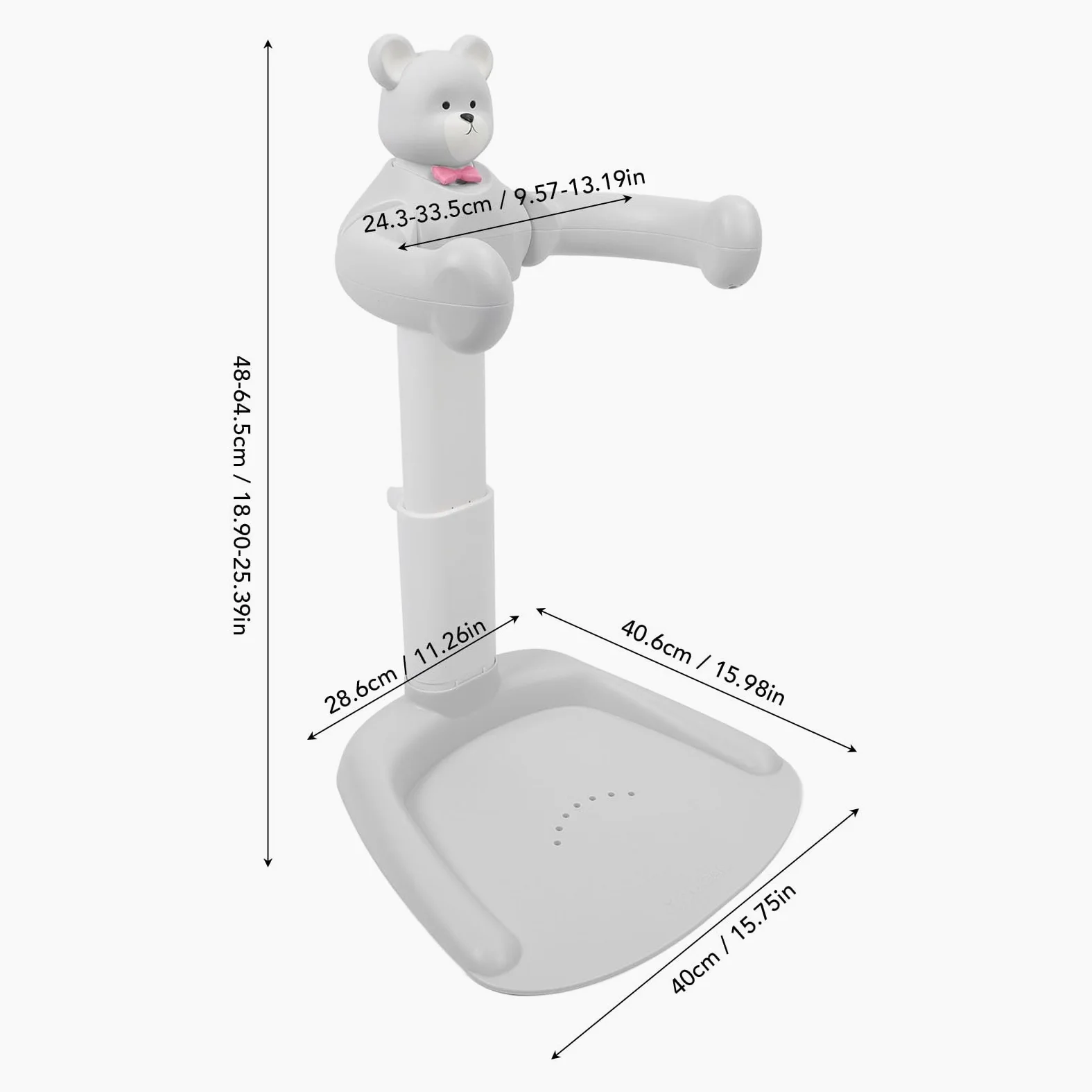 EMUKOEP Supporto per Bagnetto, Supporto per Doccia Regolabile per Neonati, Torre di Supporto per Bagnetto per Neonati, Comodo Supporto per Doccia per Neonati