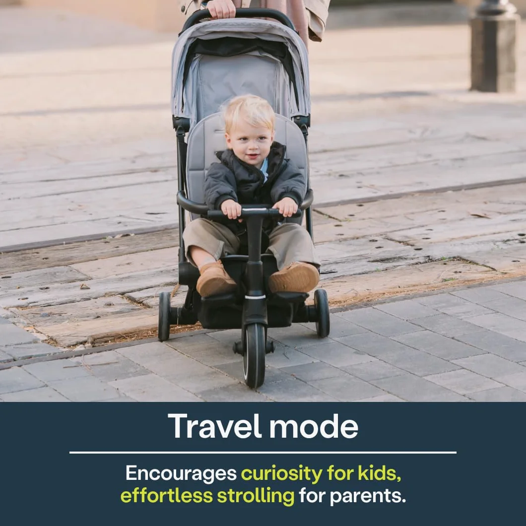 smarTrike Traveler - Passeggino attivo per bambini dai 4 mesi ai 6 anni, colore: Blu notte
