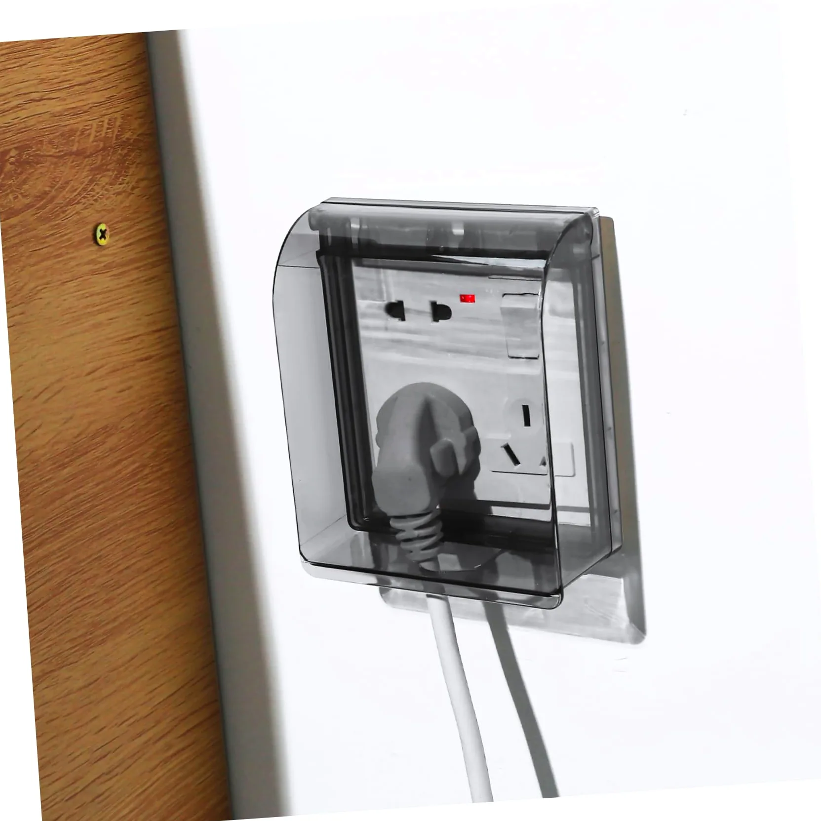 4 Set Copriprese Adesivo Per Esterni E Bagno Protezione E Facile Installazione Per Prese Muro Con Design E 2 Pezzi * 4