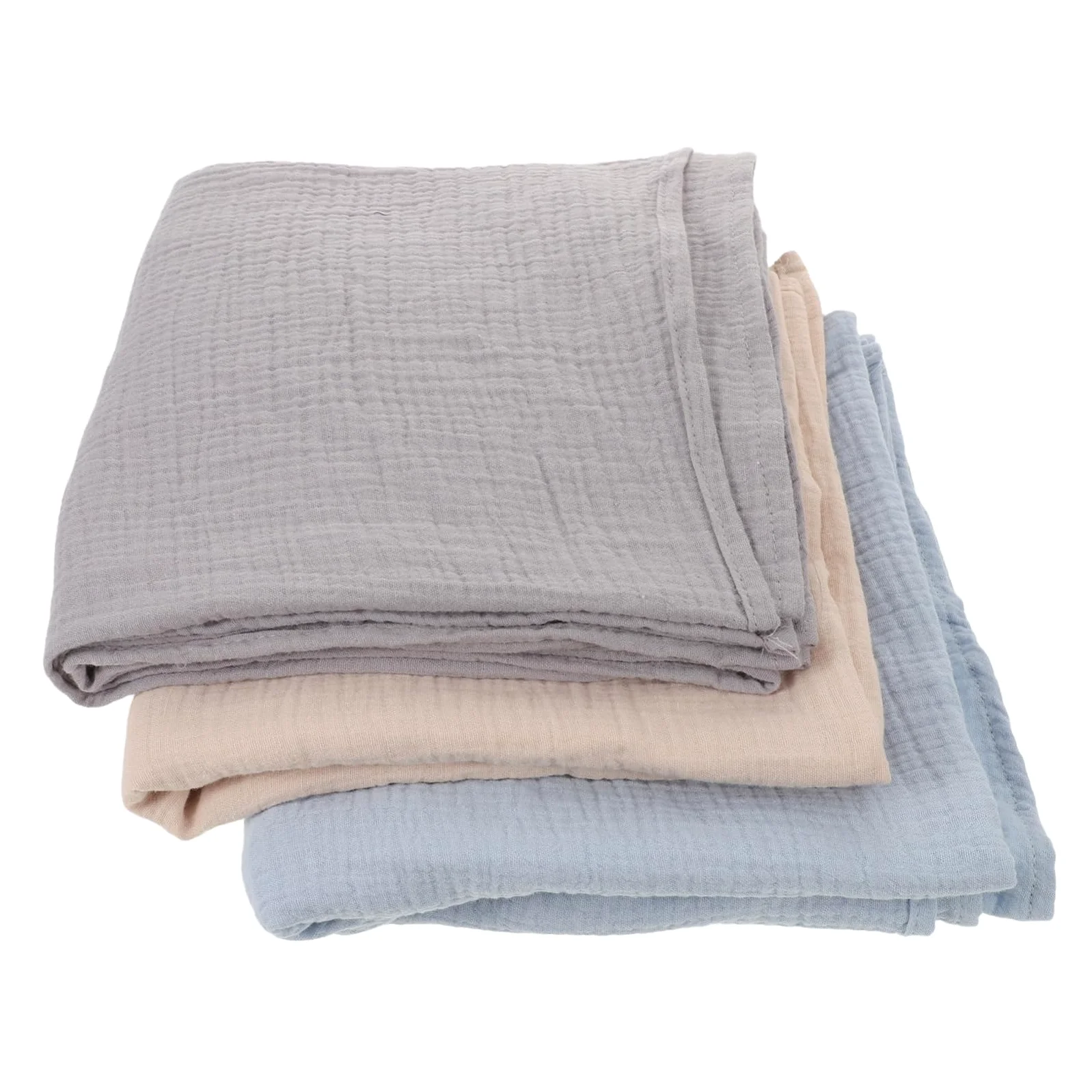 Hohopeti 3 Pezzi Coperta Mussola per Ragazzo Ragazza Morbida Traspirante e Sicura Fascia Ragazzo Ragazza Unisex per Sonno e Nanna Confortevole