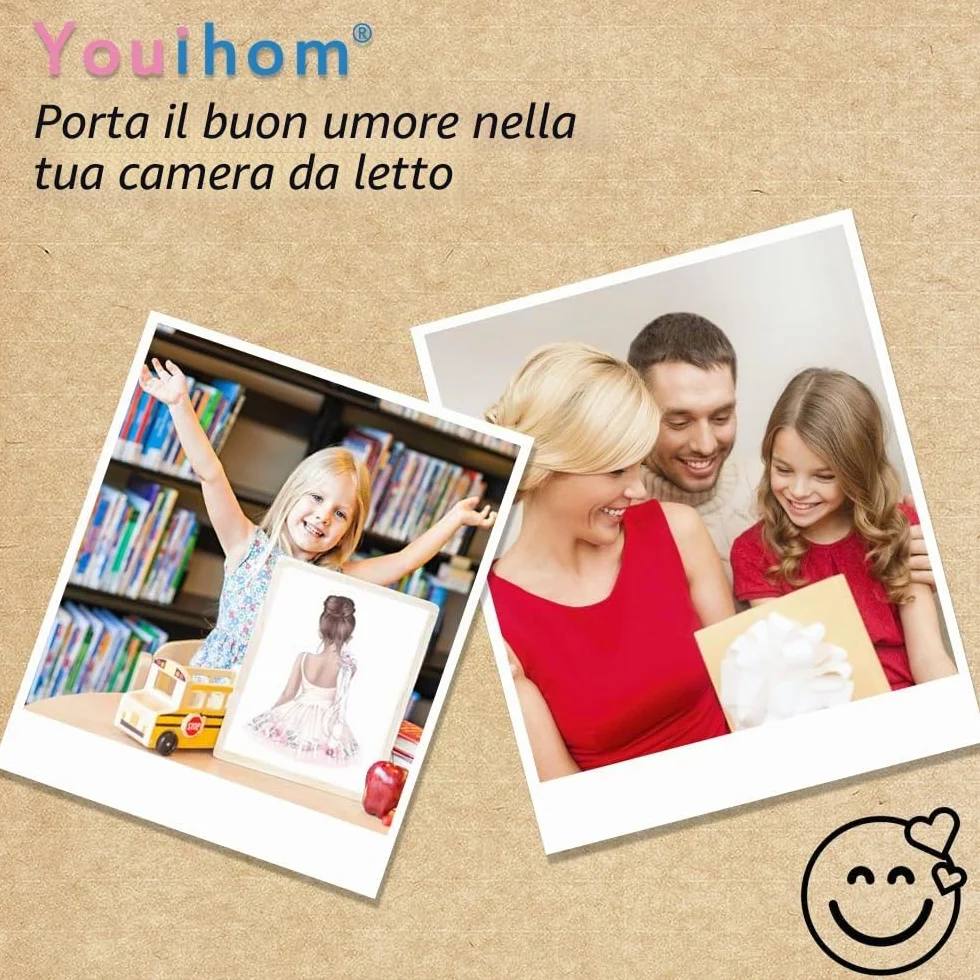 Youihom 3 Stampe per Cameretta Neonato Orso Beige Quadro Camera da Letto Bambini Palloncino Nuvola Luna 30x40 Quadretti Cameretta Ragazzo Stella Poster Tela senza Cornice