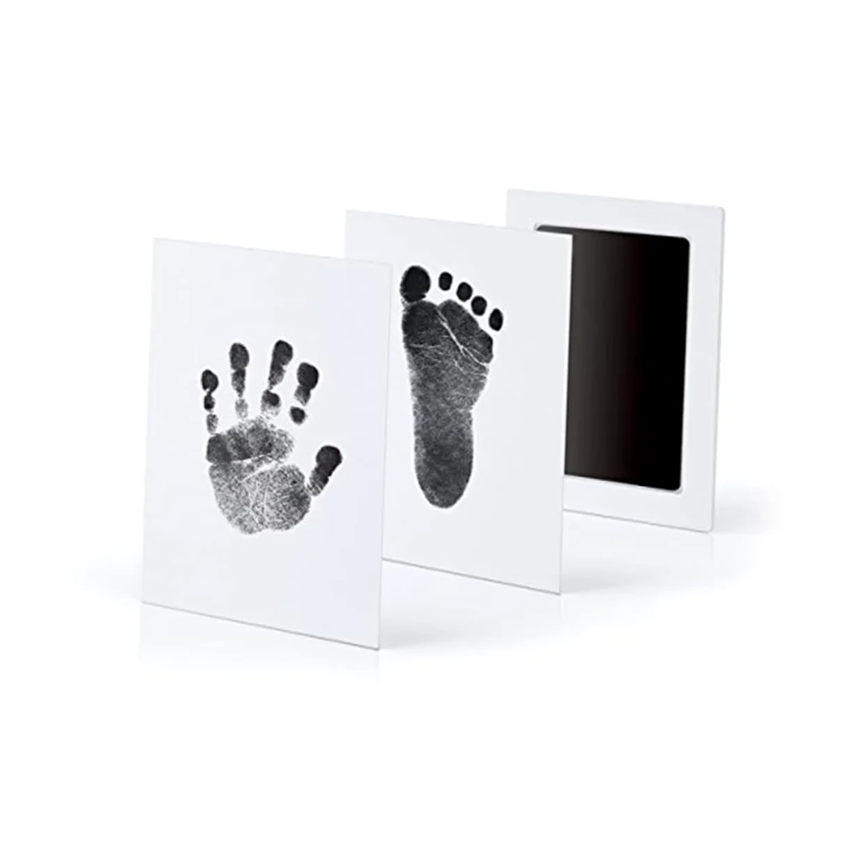 Kit Per Impronte Di E Piedi Del Bambino Cornice Per Foto in Legno Con Tampone Di Inchiostro Sicuro Per Neonati
