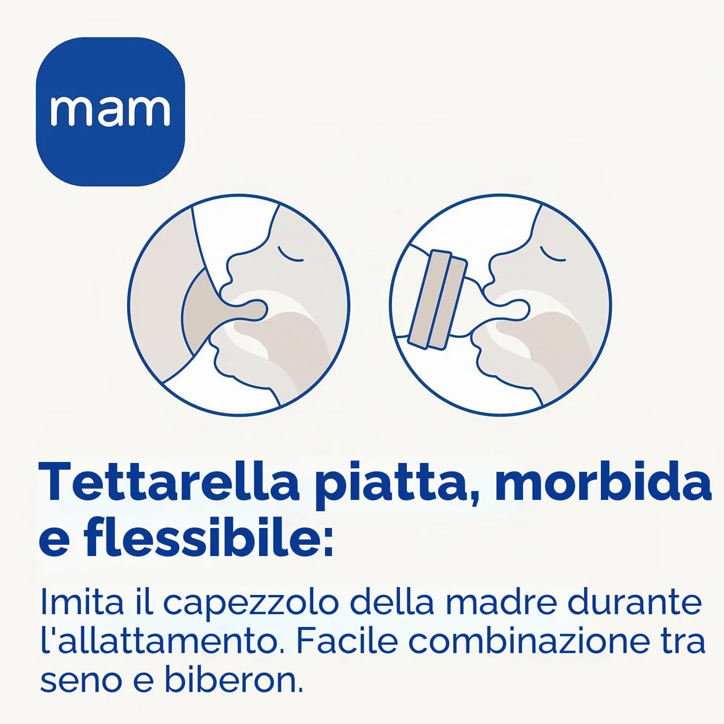 MAM Biberon in vetro, neonato, 0-2 mesi, 170 ml, con tettarella 1 a flusso lento in silicone, facile da pulire, Feel Good, neutro, confezione da 1