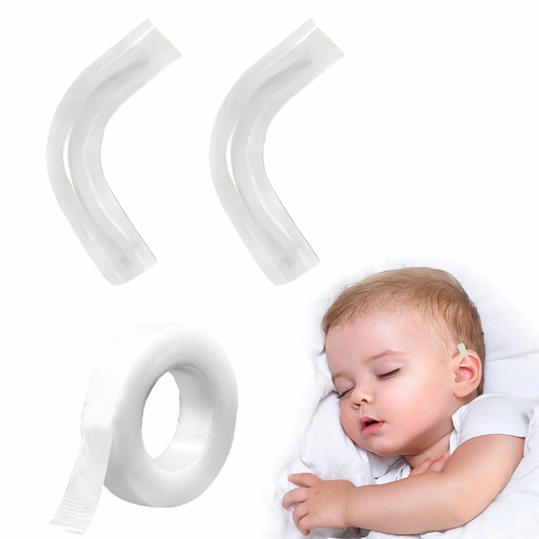 1 Paio Supporti Auricolari Modellabili In Silicone, Correttore Orecchie A Sventola, Cerotti Orecchie A Sventola Con Rullino
