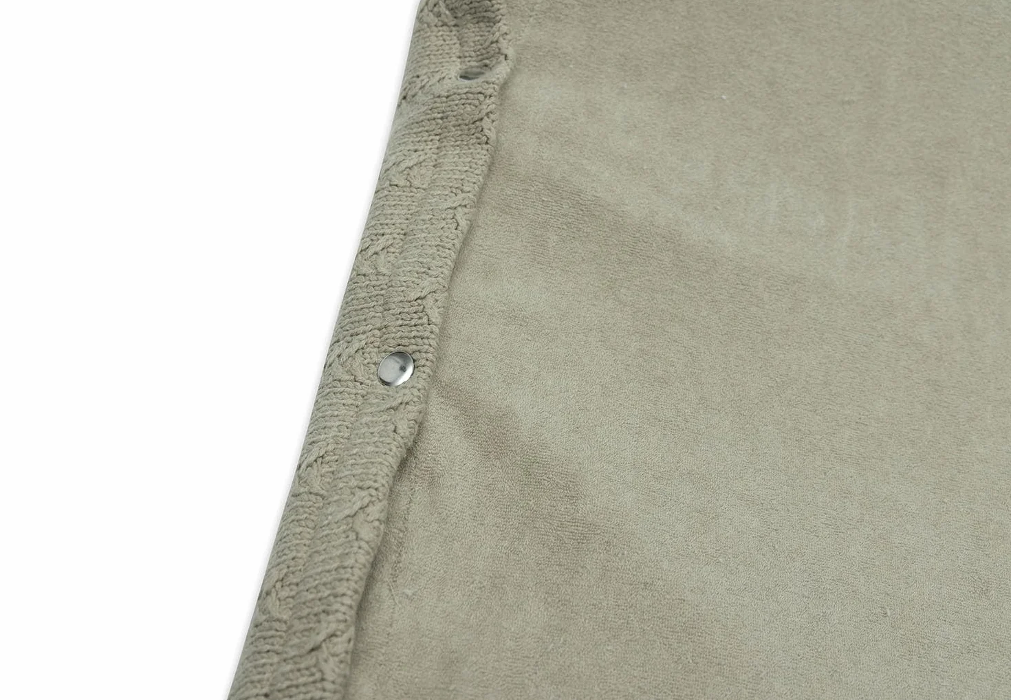 Jollein - Coprimaterasso fasciatoio 50 x 70 cm, grana Knit Olive Green