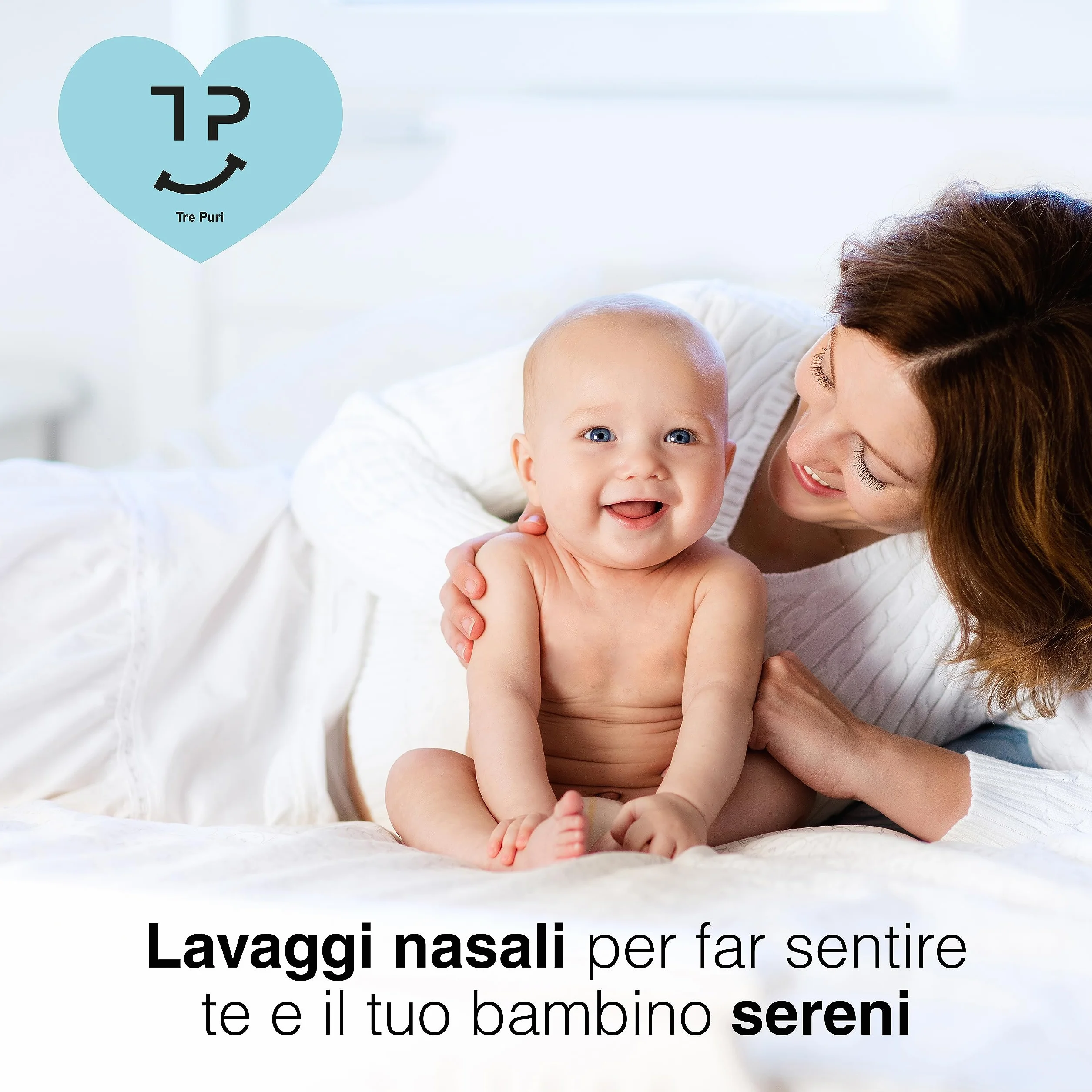 TRE PURI® 2 Siringa per Lavaggi Nasali Bambini e Neonato Made in Italy – Set Lavaggio Nasale Bambini e Adulti – Kit Professionale Siringhe e Olive per Soluzione Fisiologica – Tappini e E-book OMAGGIO