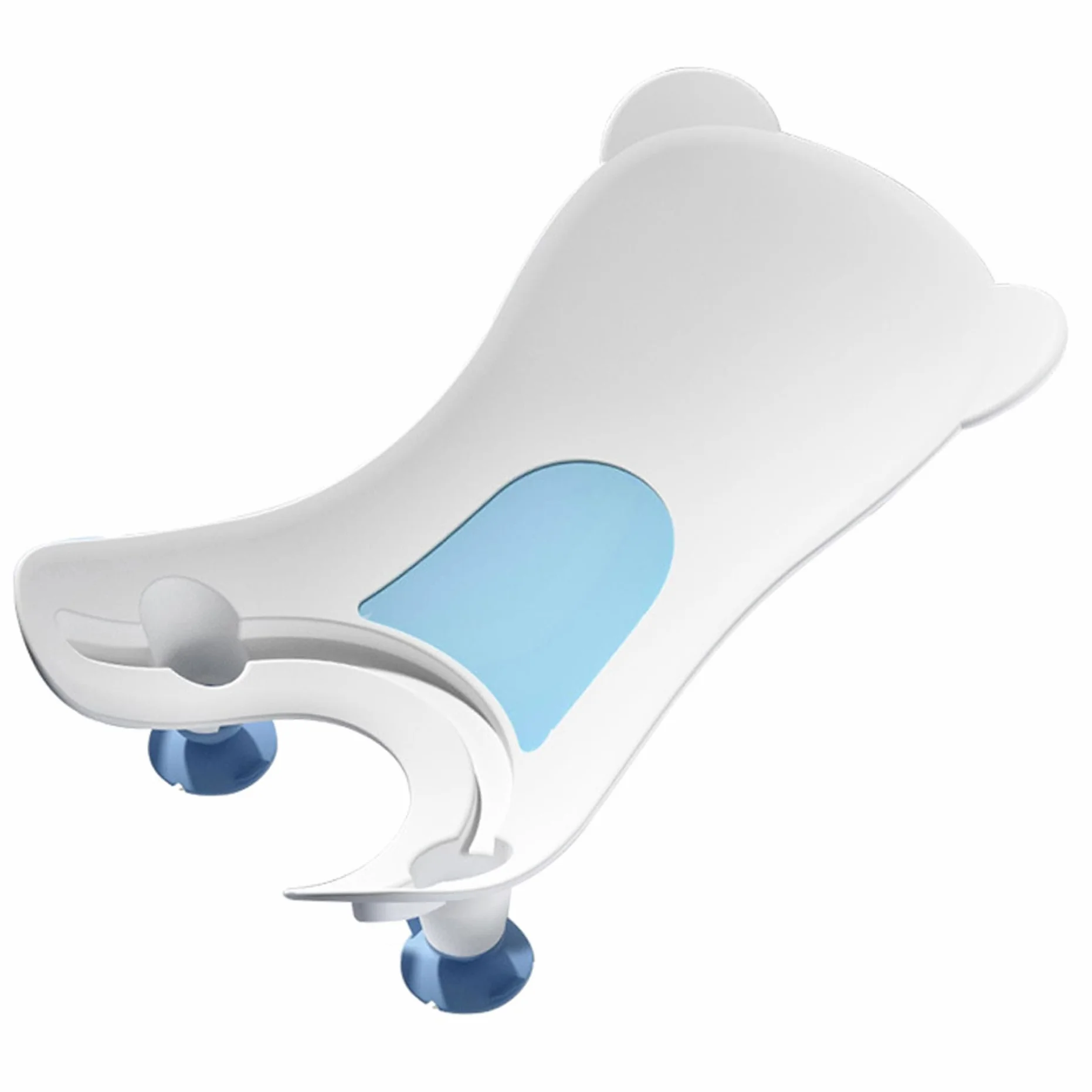 Lavandino da bagno per bambini con ventosa, lavandino dal design ergonomico portatile per bagnetto, strumento di lavaggio sicuro per supporto per natiche in PP per vasca da bagno per uso quotidia..
